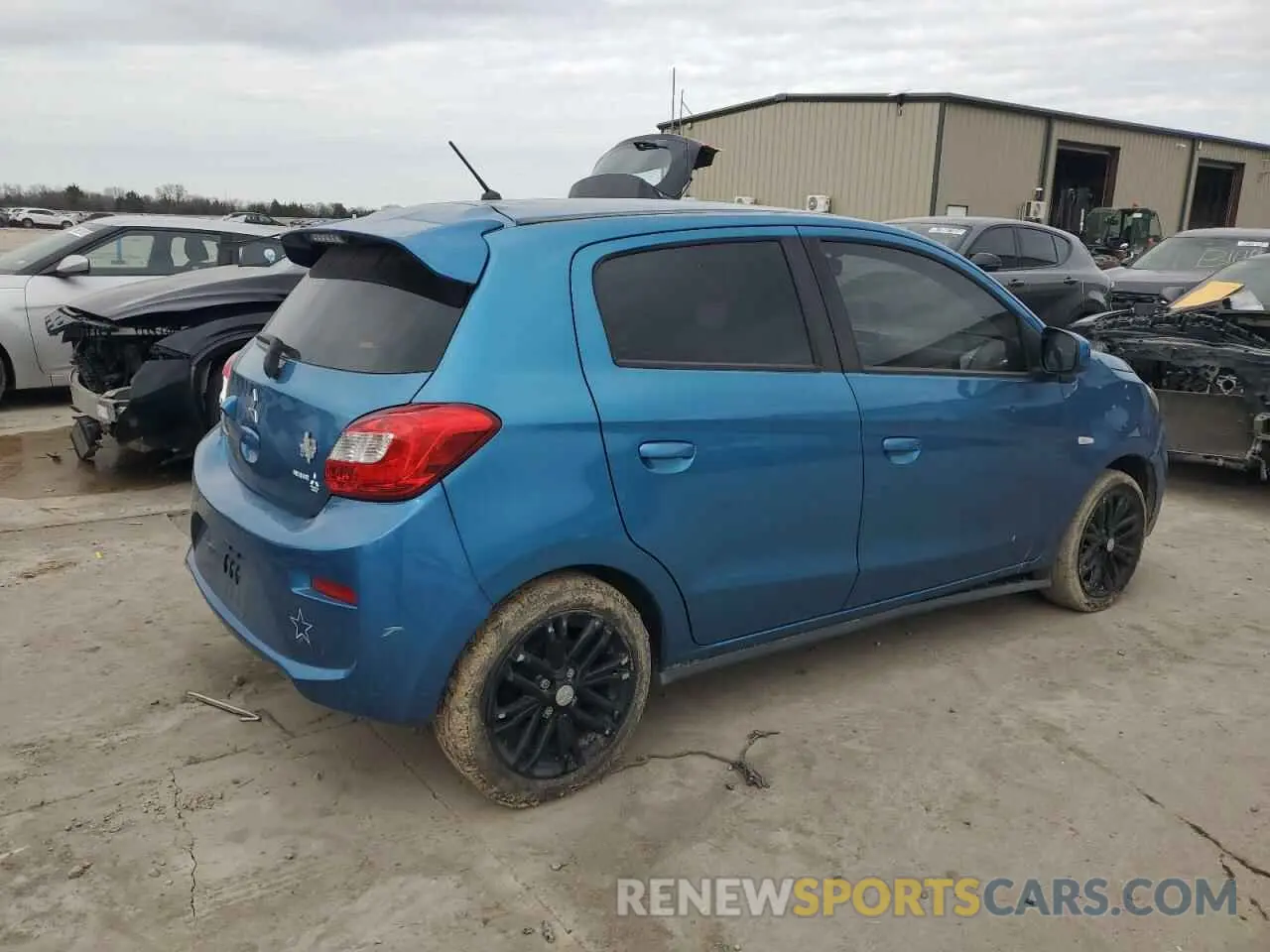 3 fotografías del automóvil dañado ML32A3HJ1LH007584 MITSUBISHI MIRAGE 2020