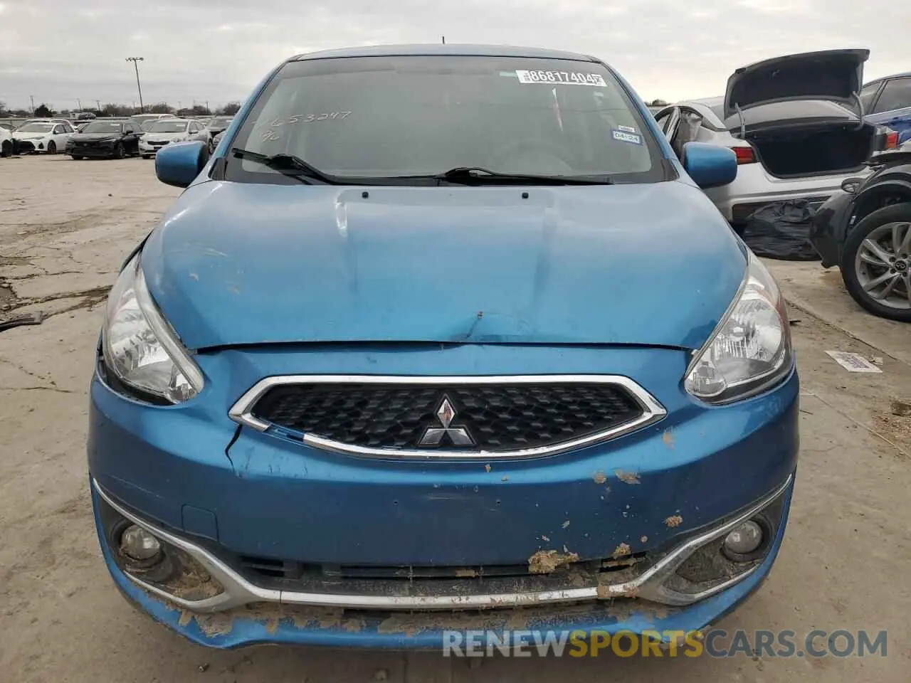 5 fotografías del automóvil dañado ML32A3HJ1LH007584 MITSUBISHI MIRAGE 2020