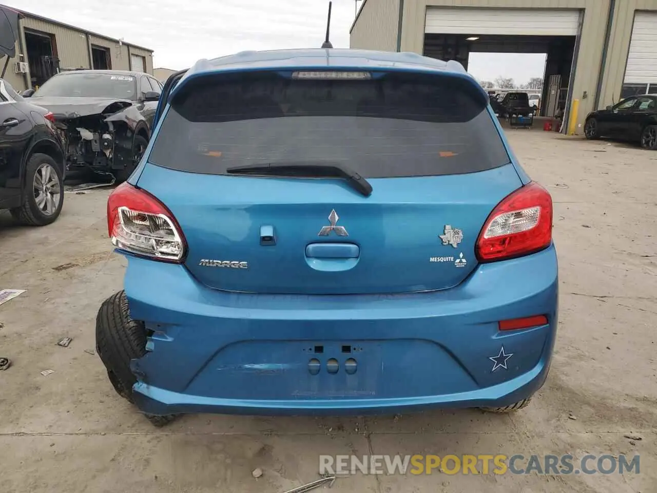 6 fotografías del automóvil dañado ML32A3HJ1LH007584 MITSUBISHI MIRAGE 2020