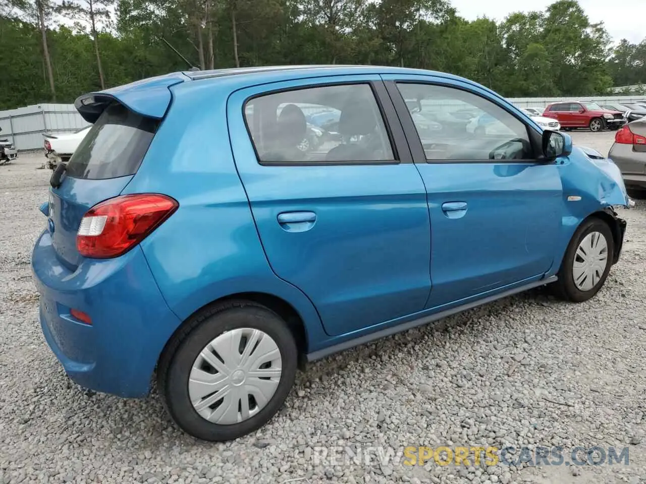 3 fotografías del automóvil dañado ML32A3HJ2LH006220 MITSUBISHI MIRAGE 2020