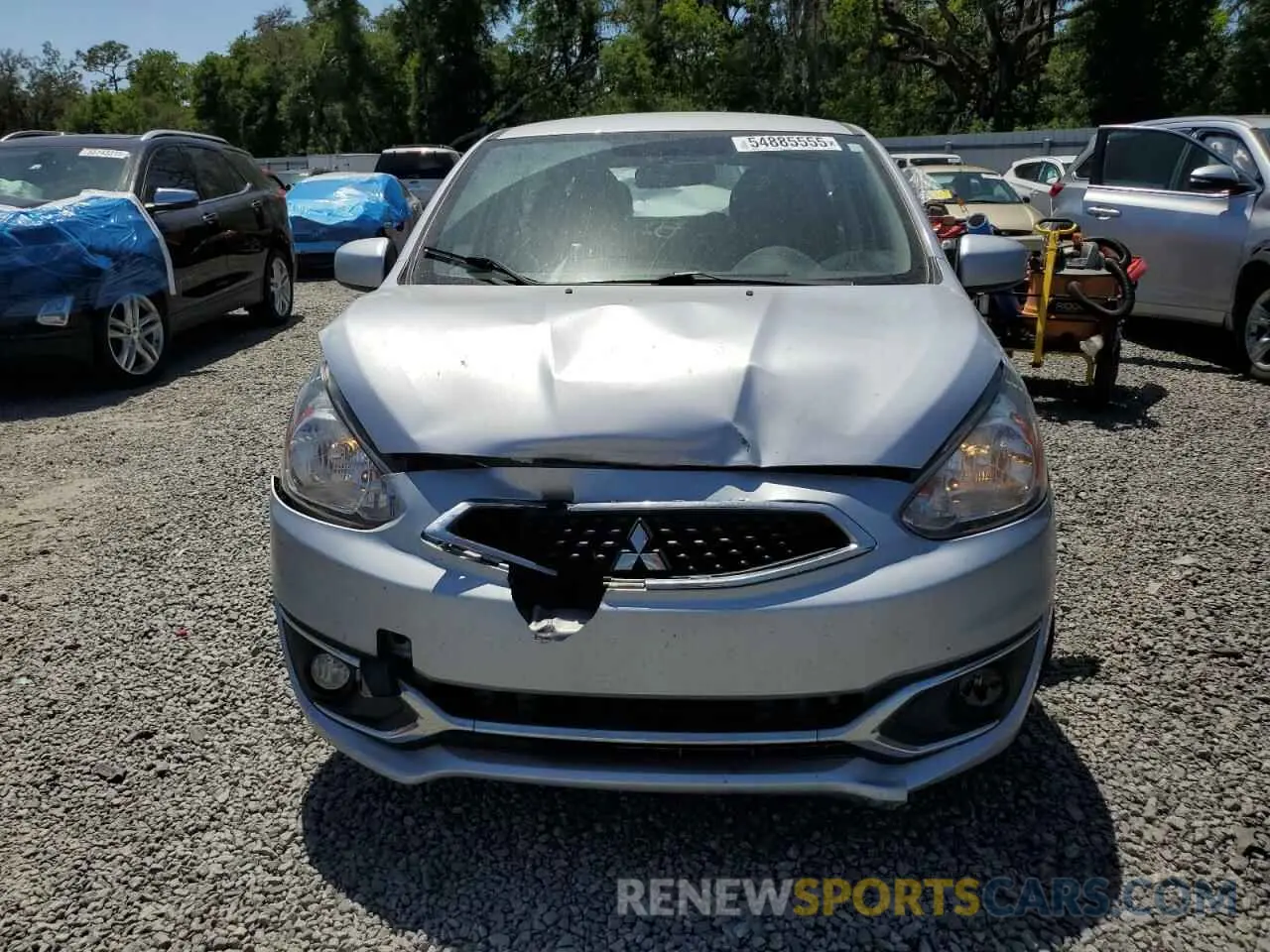 5 fotografías del automóvil dañado ML32A3HJ3LH005125 MITSUBISHI MIRAGE 2020