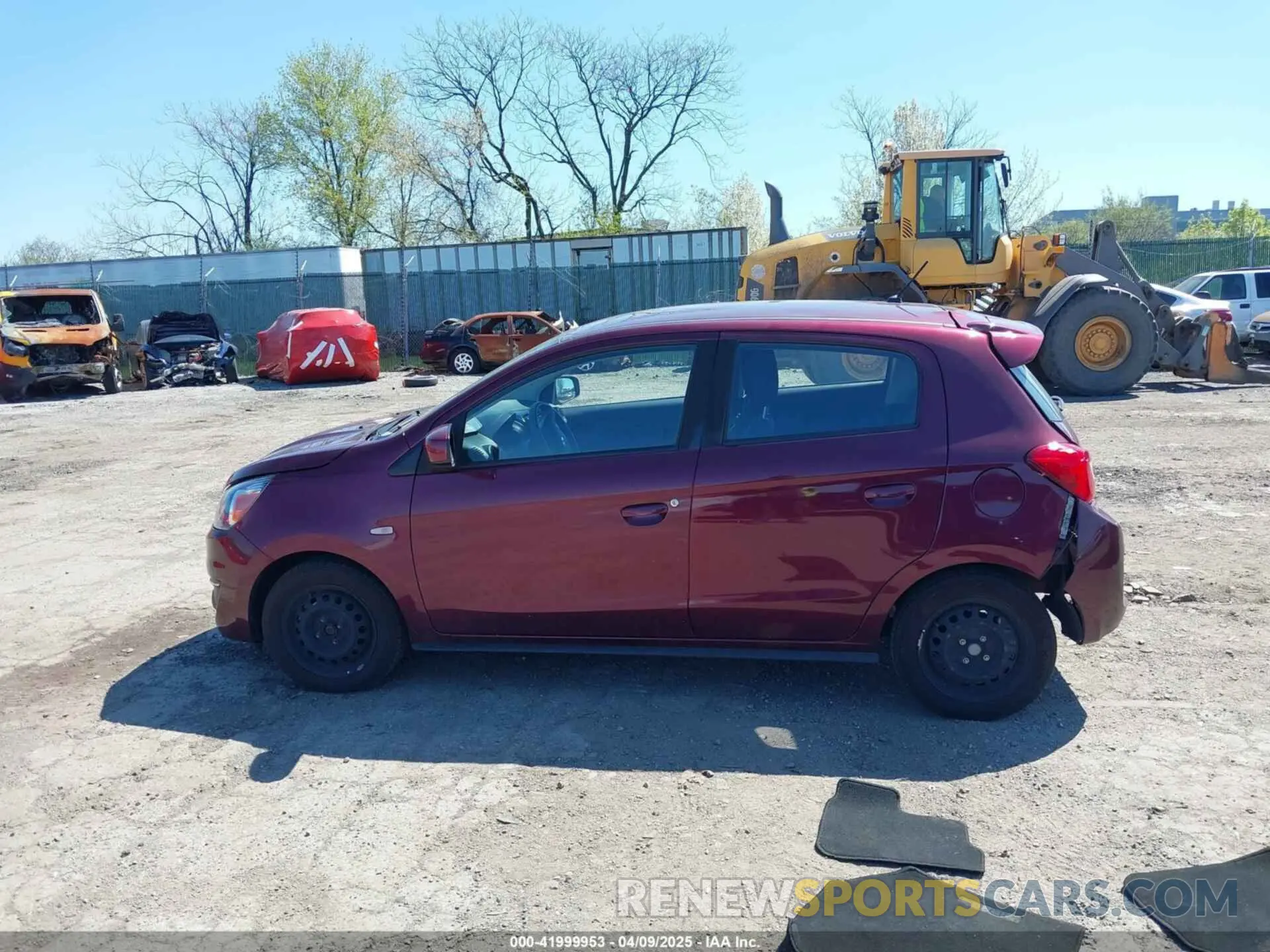 14 fotografías del automóvil dañado ML32A3HJ3LH010566 MITSUBISHI MIRAGE 2020