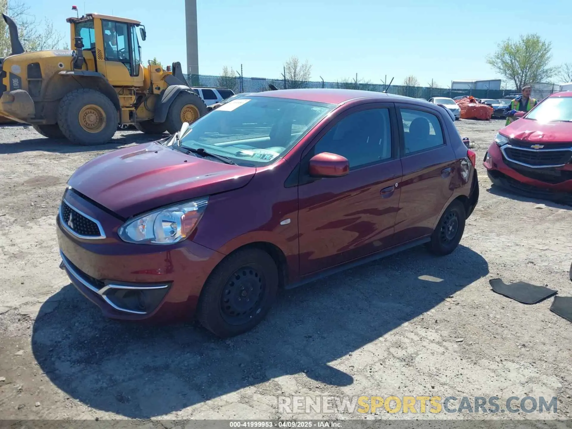 2 fotografías del automóvil dañado ML32A3HJ3LH010566 MITSUBISHI MIRAGE 2020