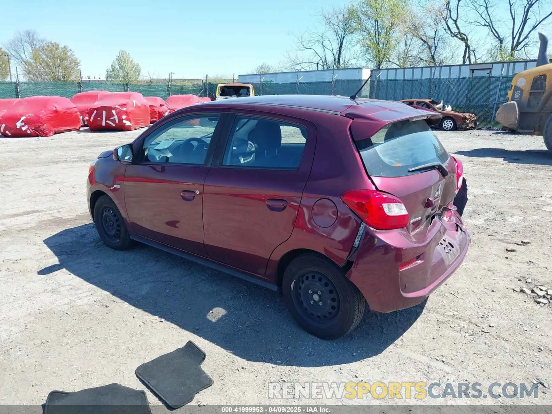 3 fotografías del automóvil dañado ML32A3HJ3LH010566 MITSUBISHI MIRAGE 2020