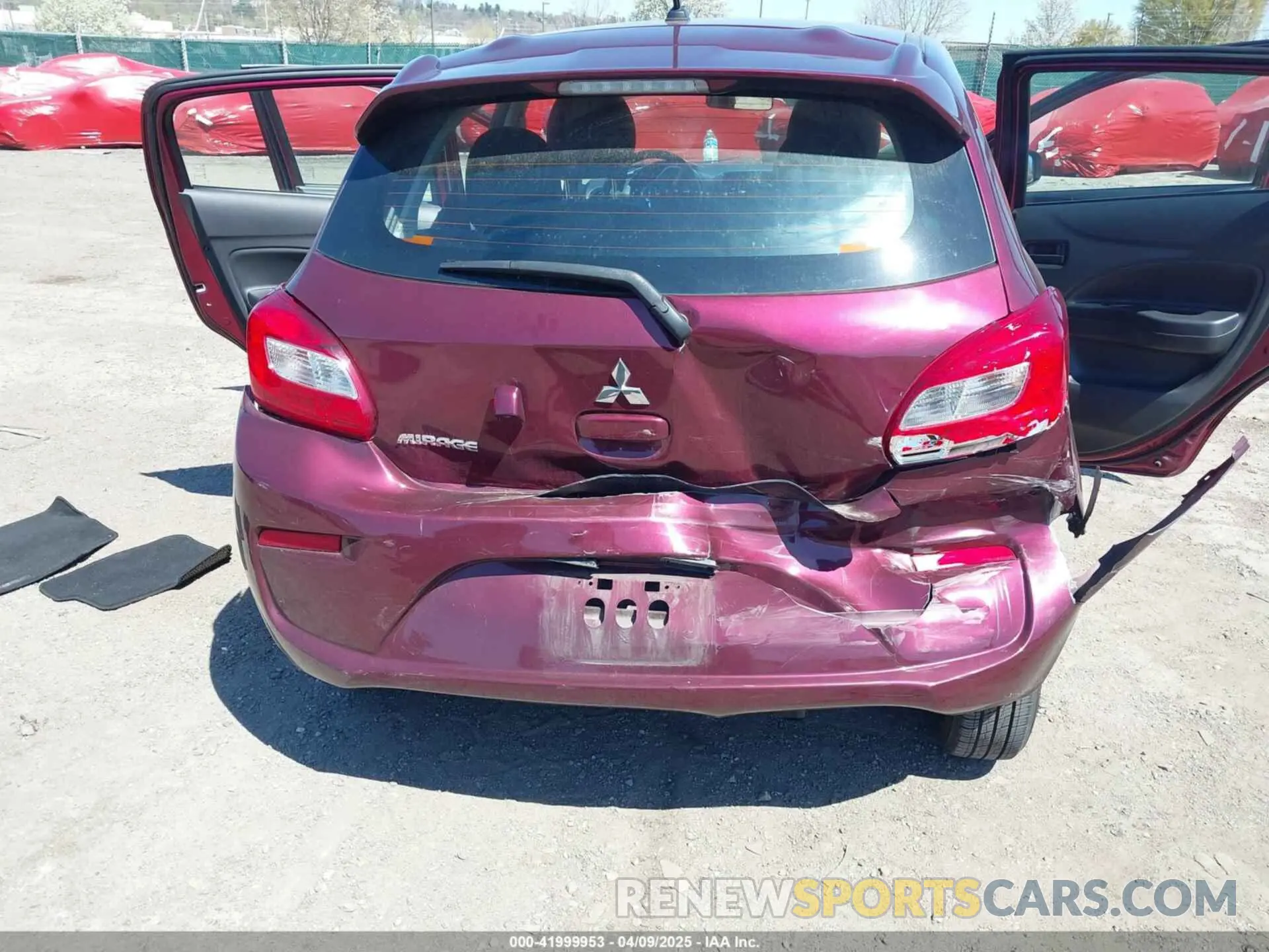 6 fotografías del automóvil dañado ML32A3HJ3LH010566 MITSUBISHI MIRAGE 2020