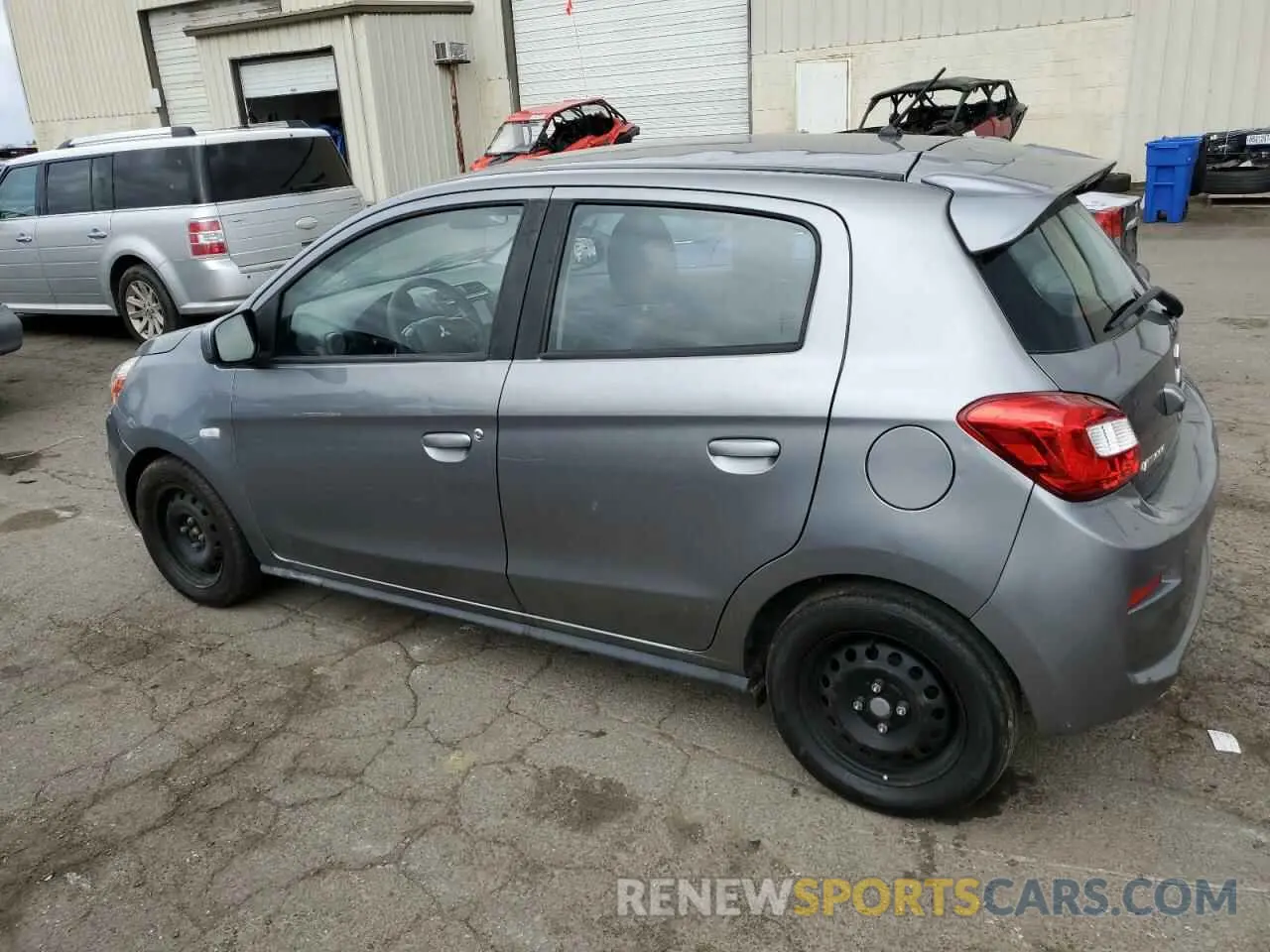 2 fotografías del automóvil dañado ML32A3HJ4LH002489 MITSUBISHI MIRAGE 2020