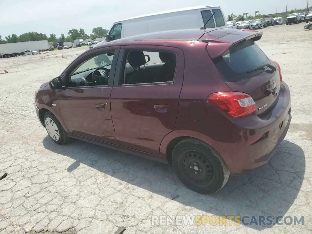 2 fotografías del automóvil dañado ML32A3HJ4LH004856 MITSUBISHI MIRAGE 2020