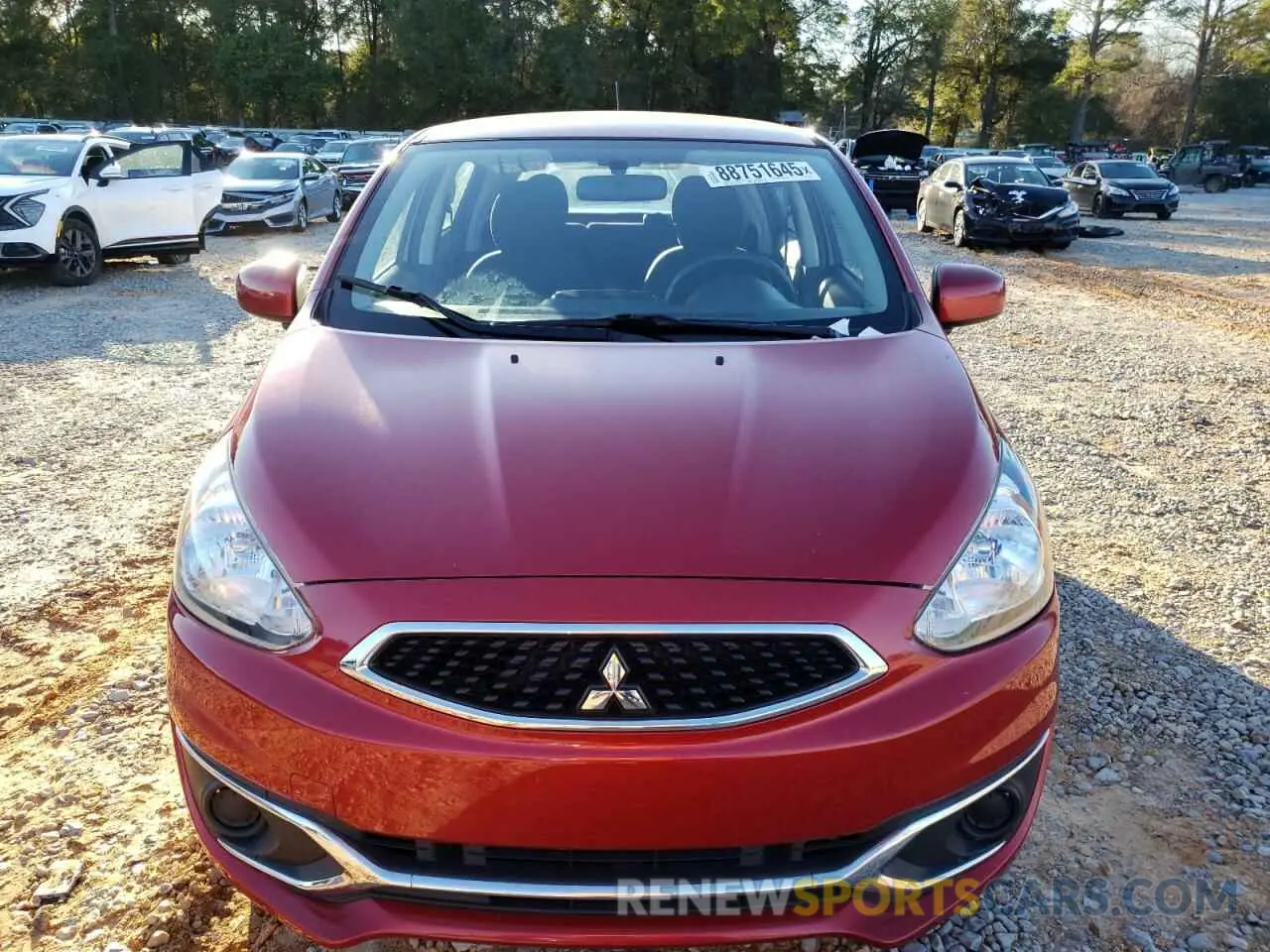 5 fotografías del automóvil dañado ML32A3HJ4LH006557 MITSUBISHI MIRAGE 2020