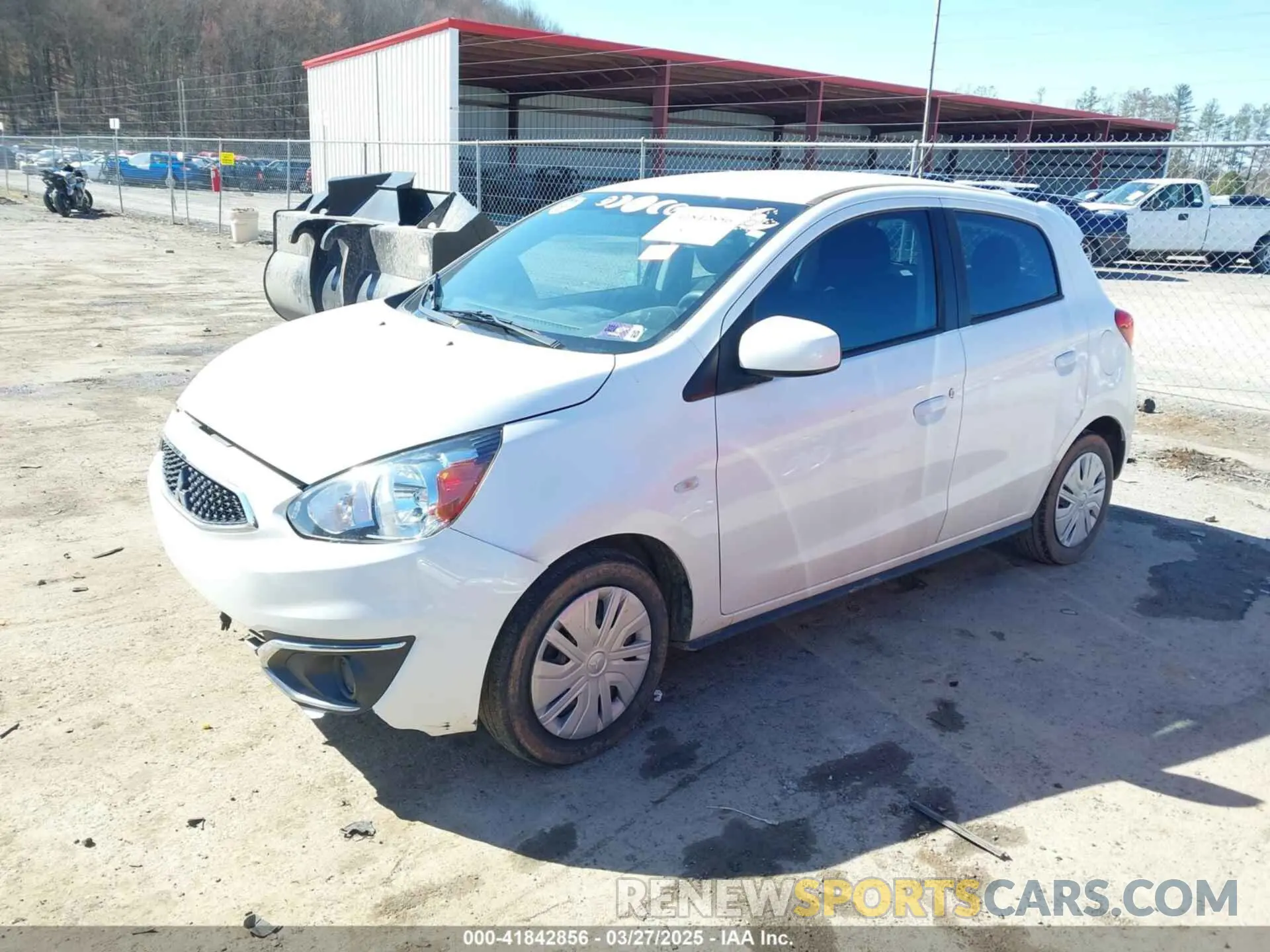 2 fotografías del automóvil dañado ML32A3HJ7LH006147 MITSUBISHI MIRAGE 2020