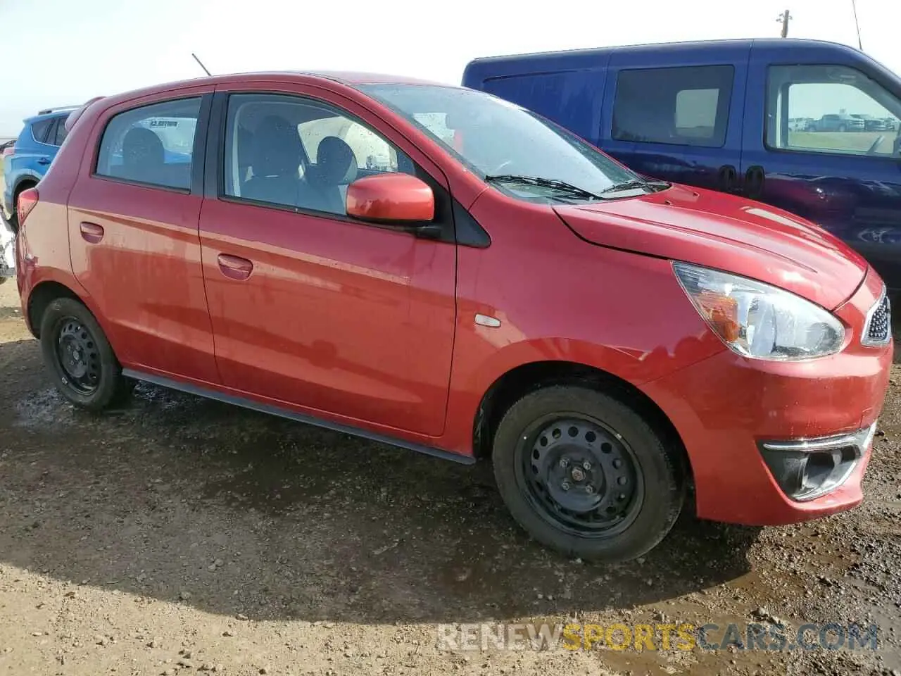 4 fotografías del automóvil dañado ML32A3HJ8LH002625 MITSUBISHI MIRAGE 2020