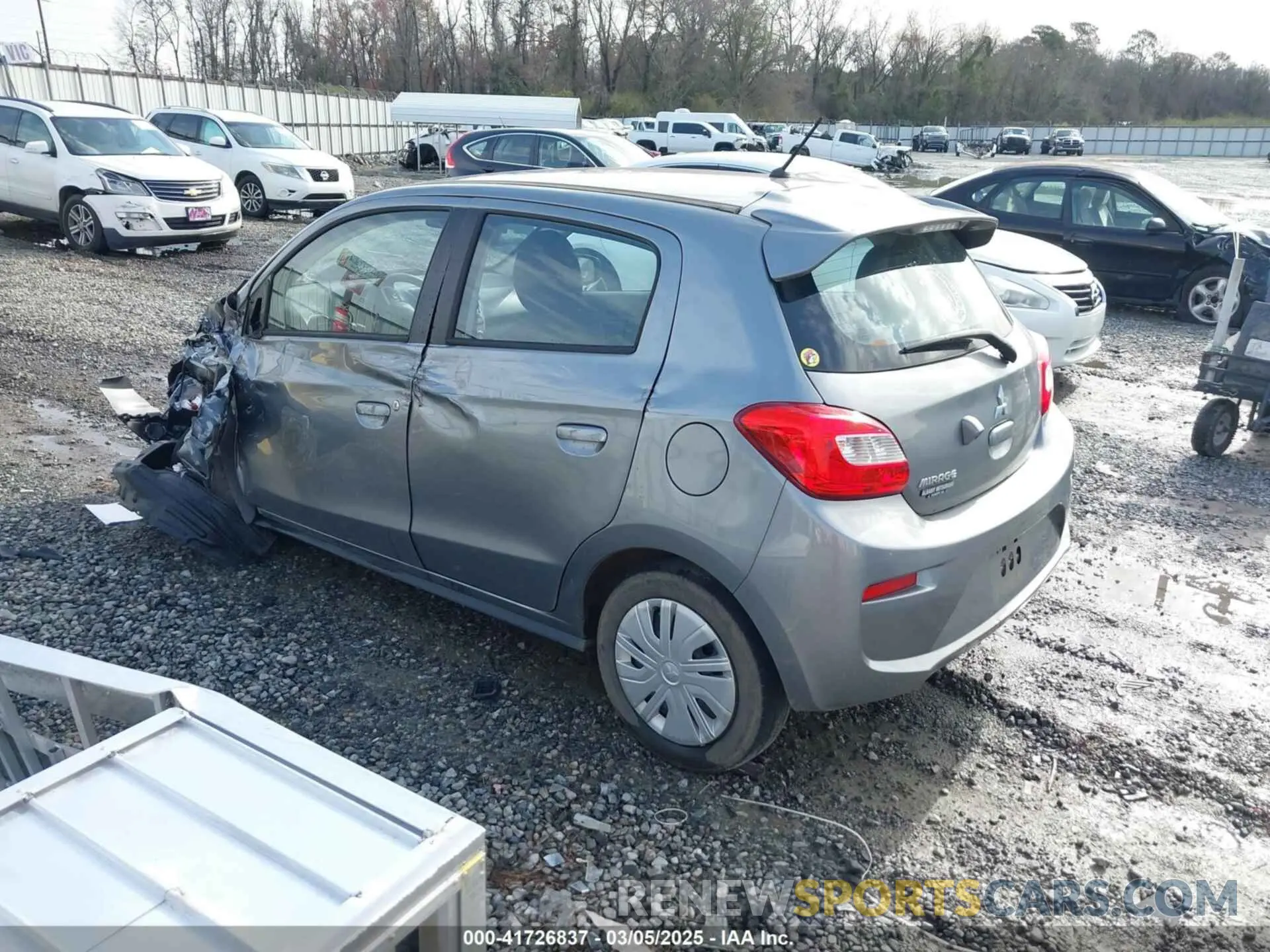 3 fotografías del automóvil dañado ML32A3HJ9LH002486 MITSUBISHI MIRAGE 2020