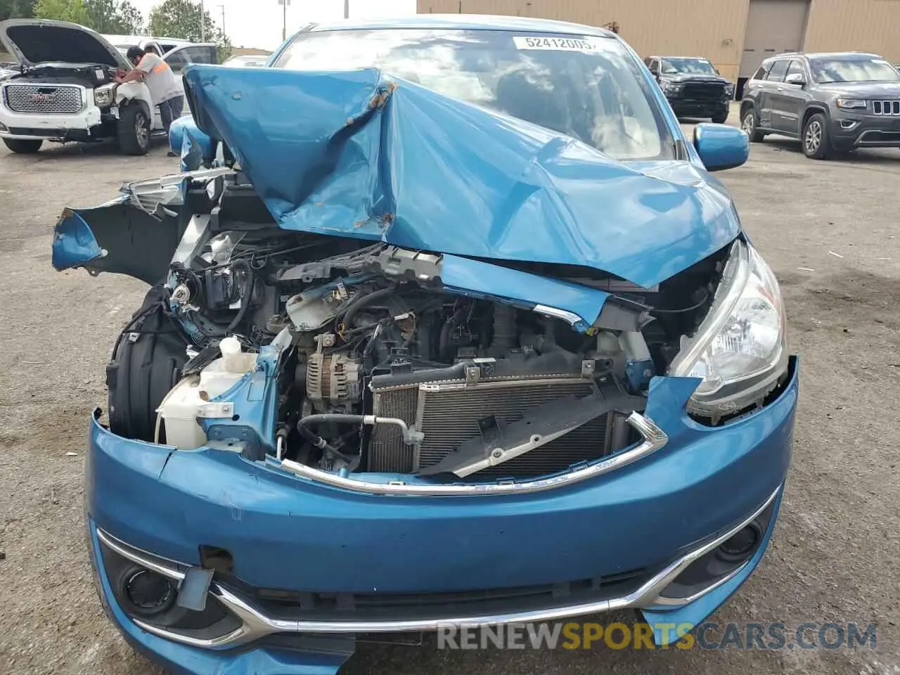 5 fotografías del automóvil dañado ML32A3HJ9LH004237 MITSUBISHI MIRAGE 2020