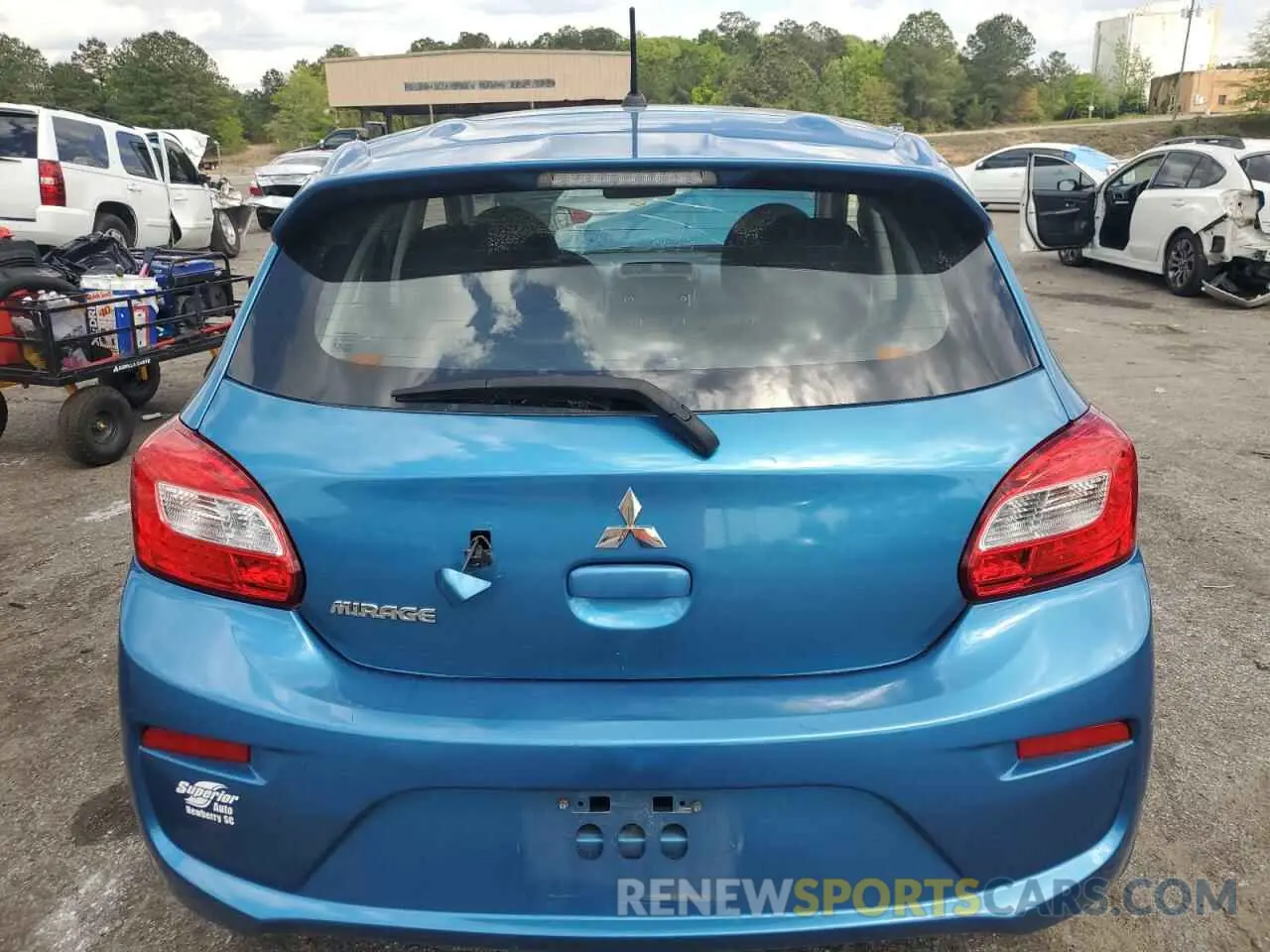6 fotografías del automóvil dañado ML32A3HJ9LH004237 MITSUBISHI MIRAGE 2020