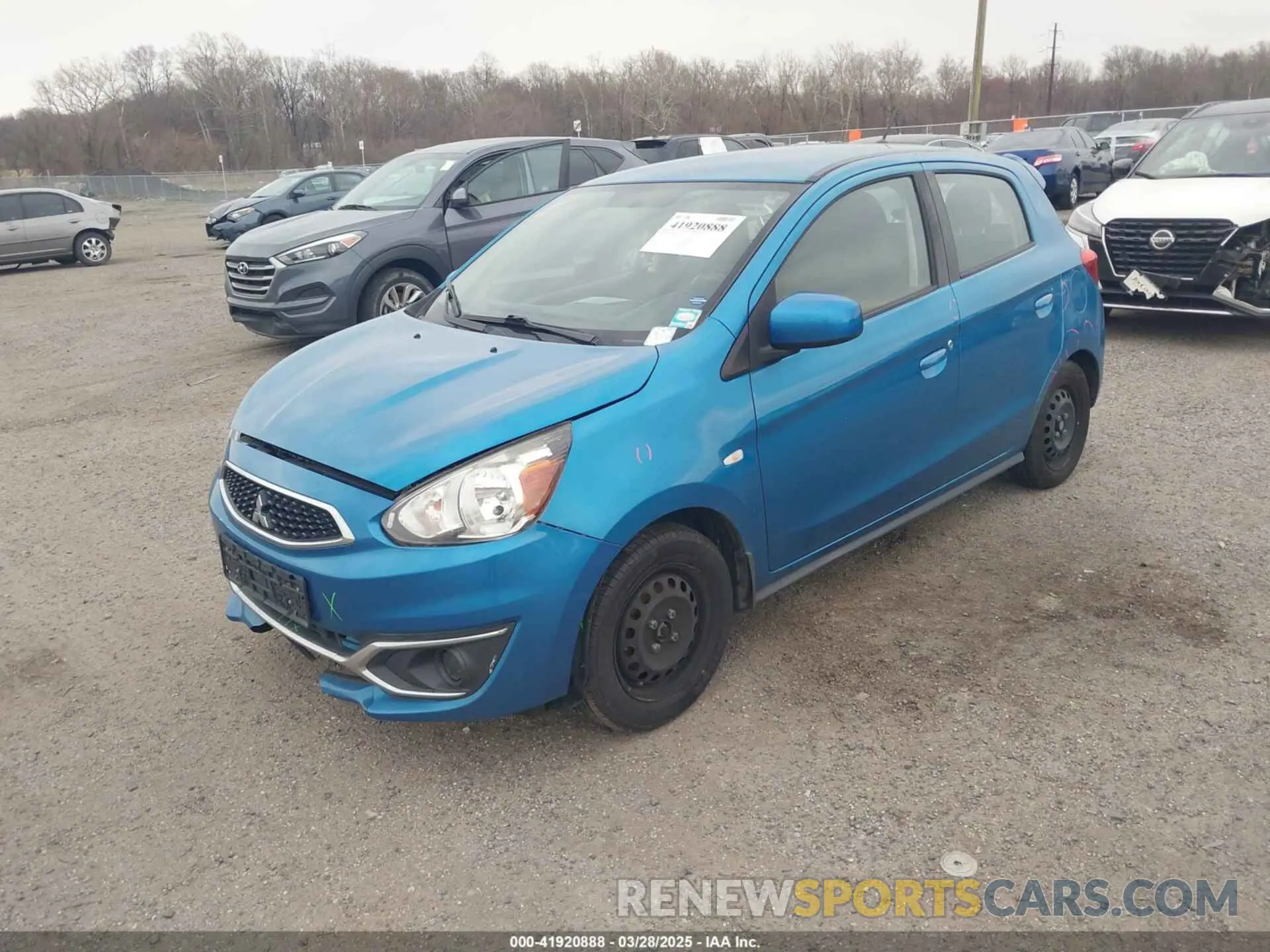 2 fotografías del automóvil dañado ML32A3HJXLH001685 MITSUBISHI MIRAGE 2020