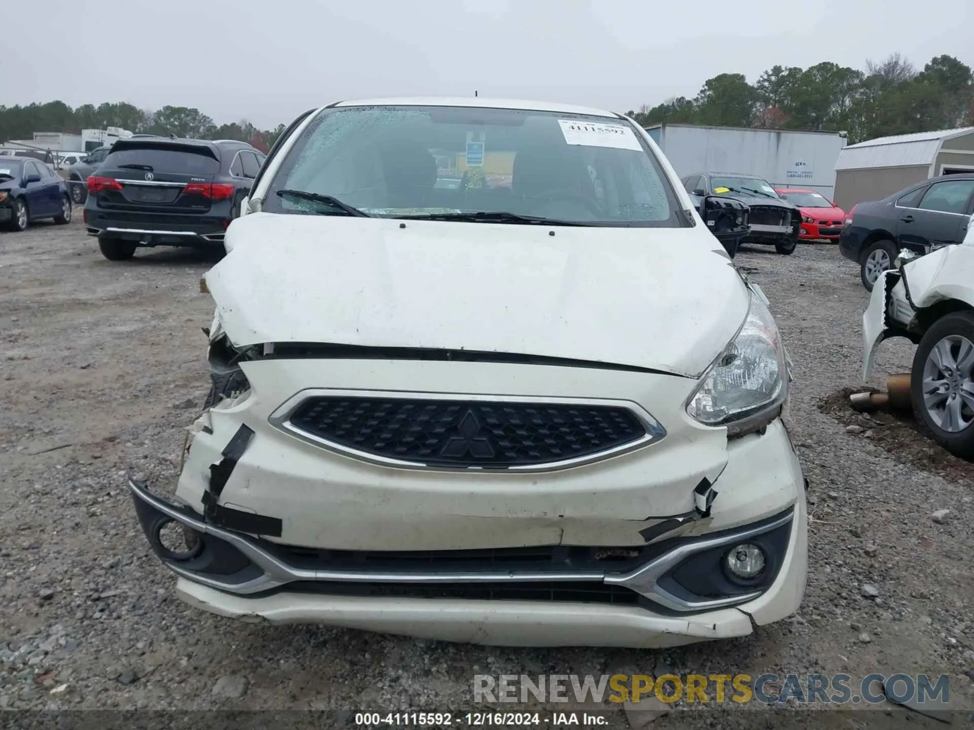 12 fotografías del automóvil dañado ML32A3HJXLH006451 MITSUBISHI MIRAGE 2020
