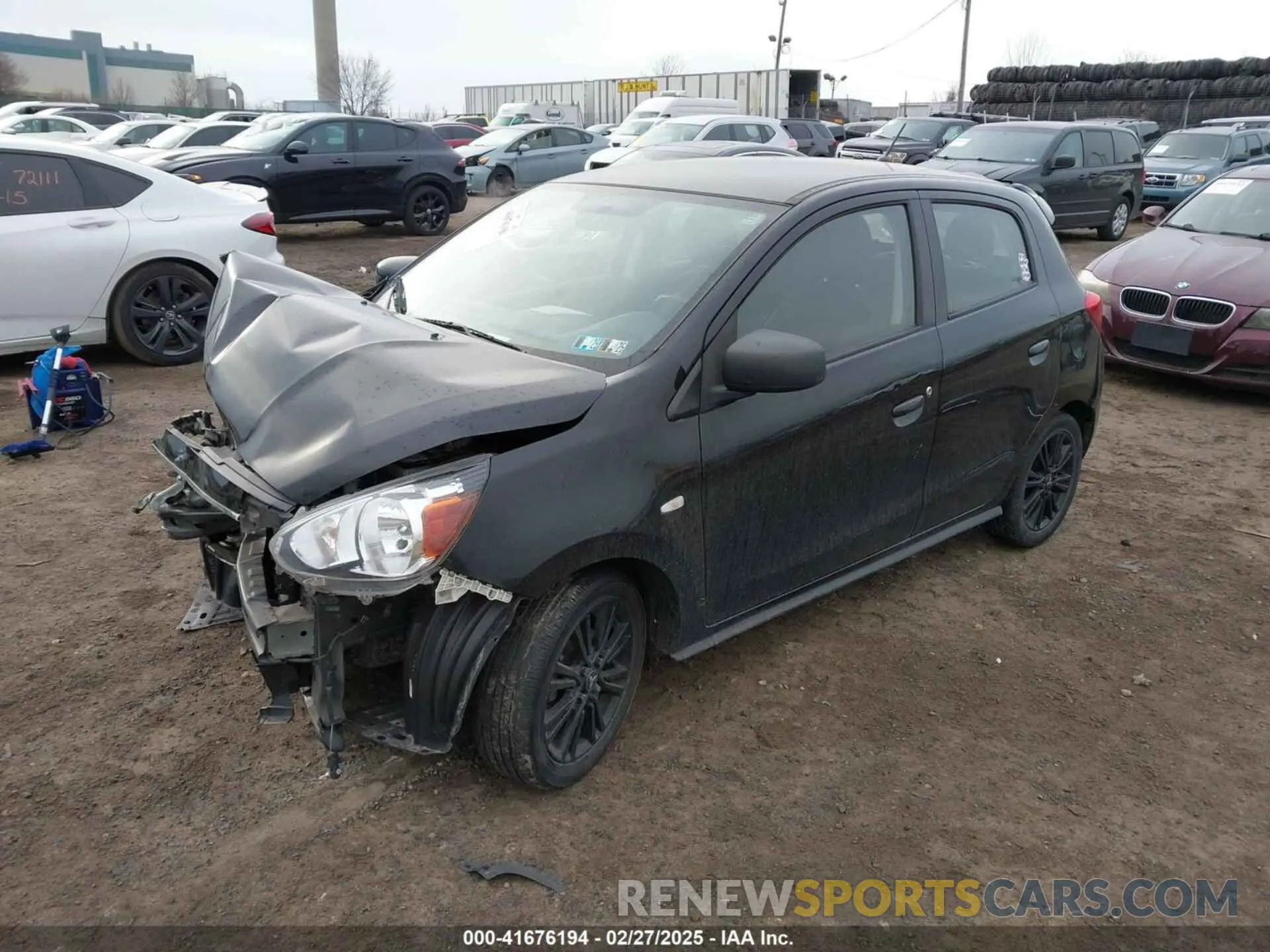 2 fotografías del automóvil dañado ML32A5HJ6LH006801 MITSUBISHI MIRAGE 2020