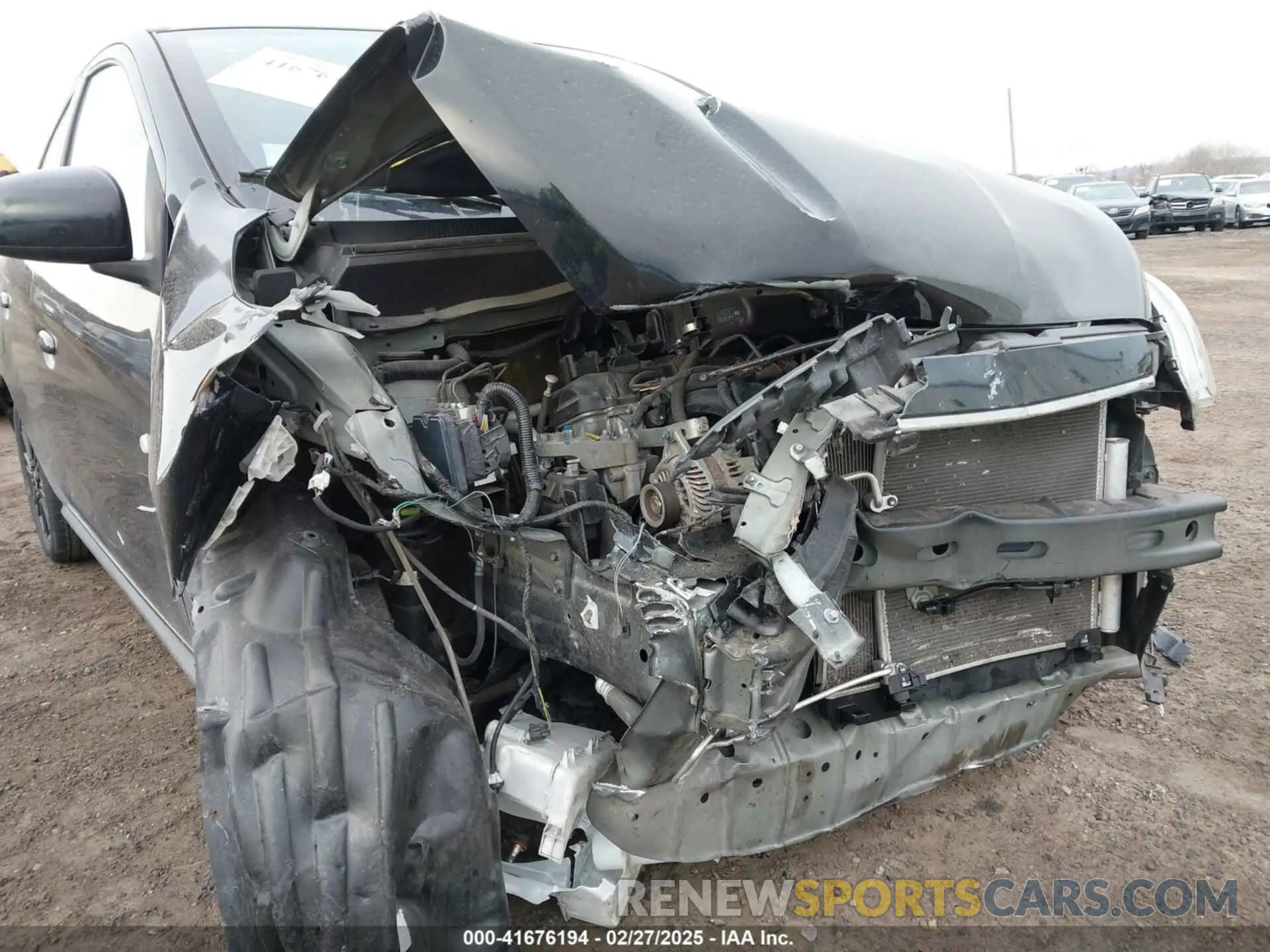 6 fotografías del automóvil dañado ML32A5HJ6LH006801 MITSUBISHI MIRAGE 2020
