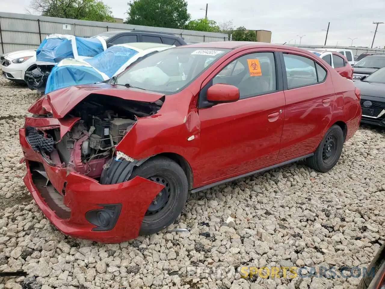1 fotografías del automóvil dañado ML32F3FJ0LHF05752 MITSUBISHI MIRAGE 2020
