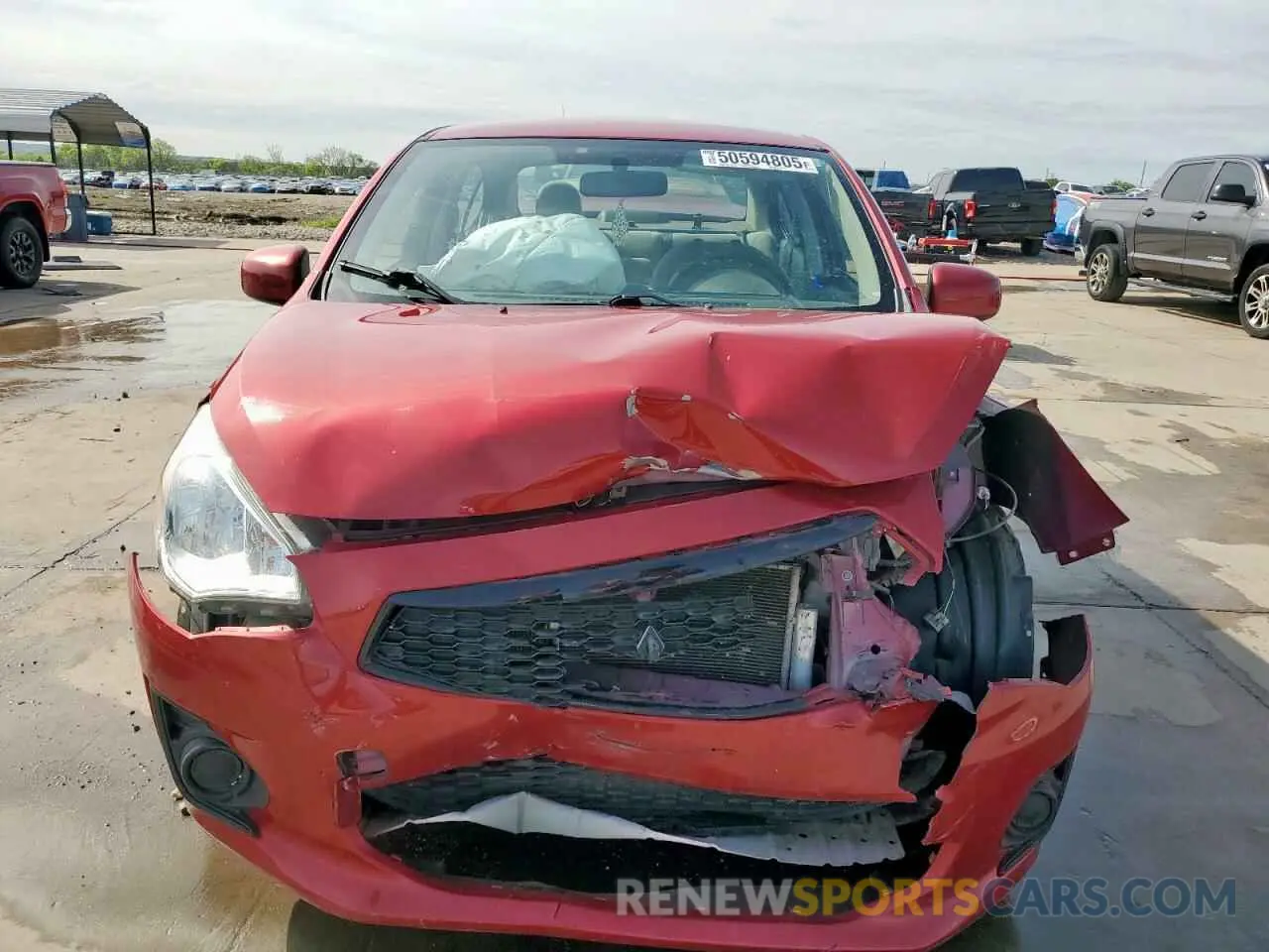 5 fotografías del automóvil dañado ML32F3FJ0LHF05752 MITSUBISHI MIRAGE 2020