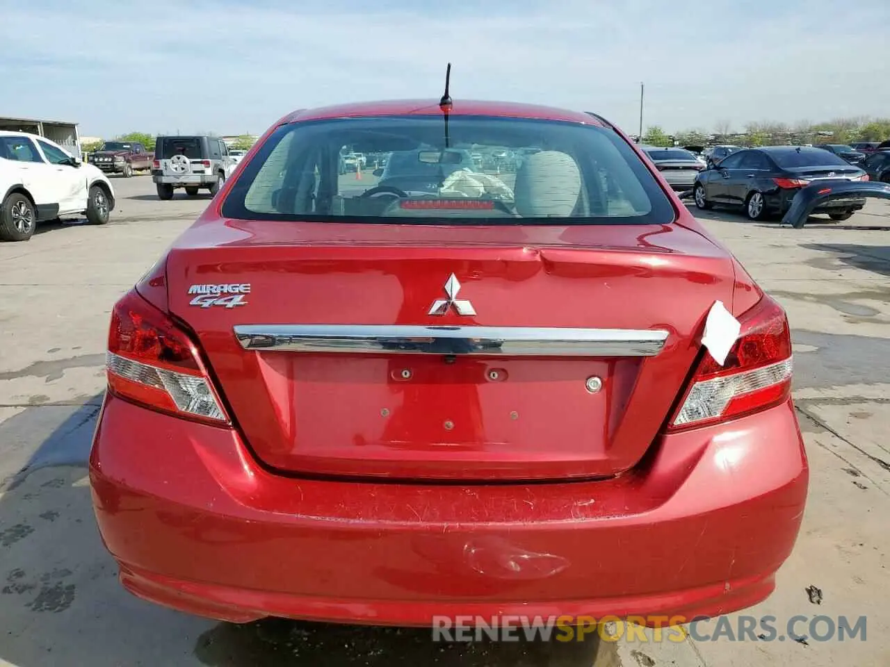 6 fotografías del automóvil dañado ML32F3FJ0LHF05752 MITSUBISHI MIRAGE 2020