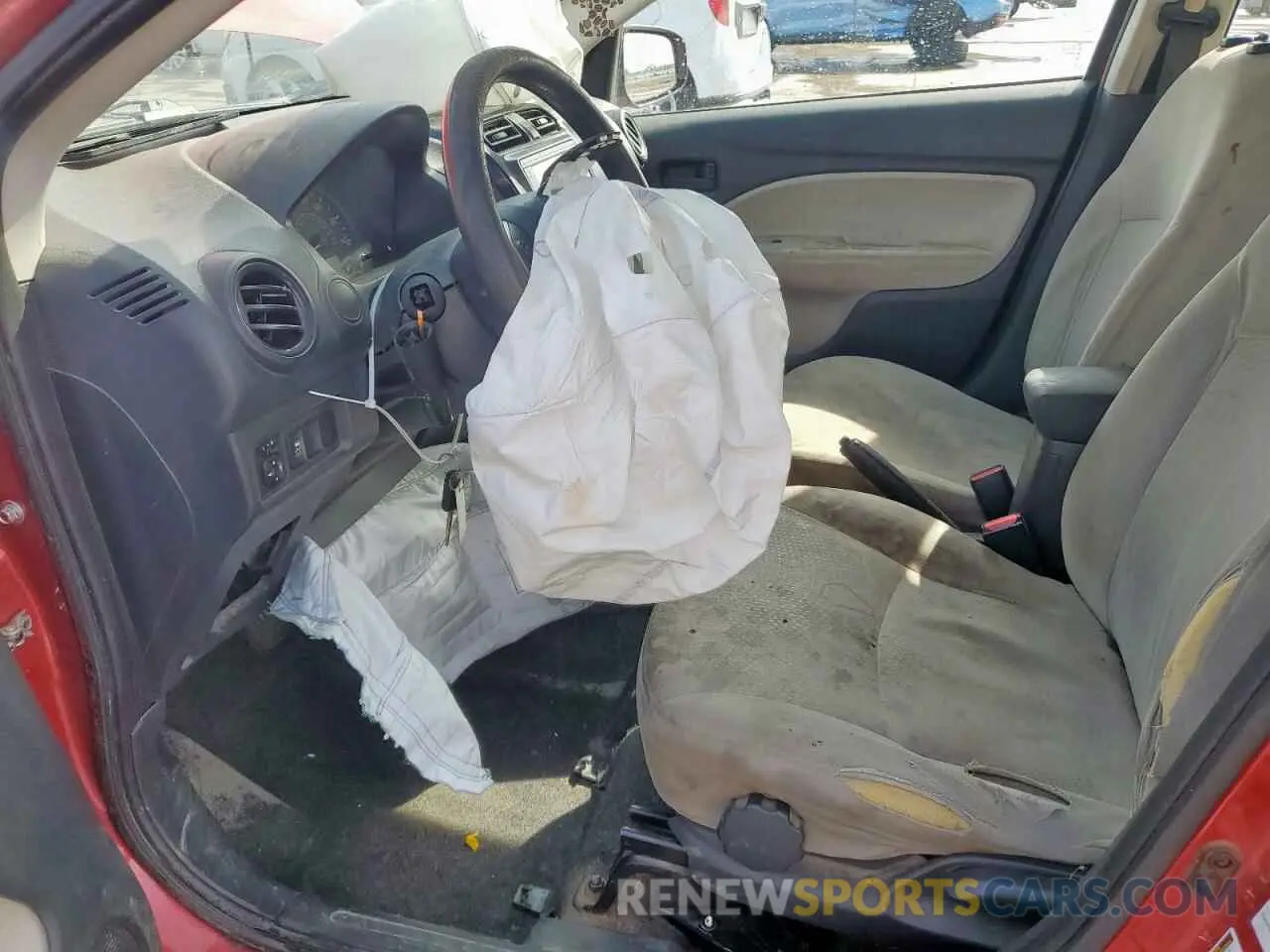 7 fotografías del automóvil dañado ML32F3FJ0LHF05752 MITSUBISHI MIRAGE 2020