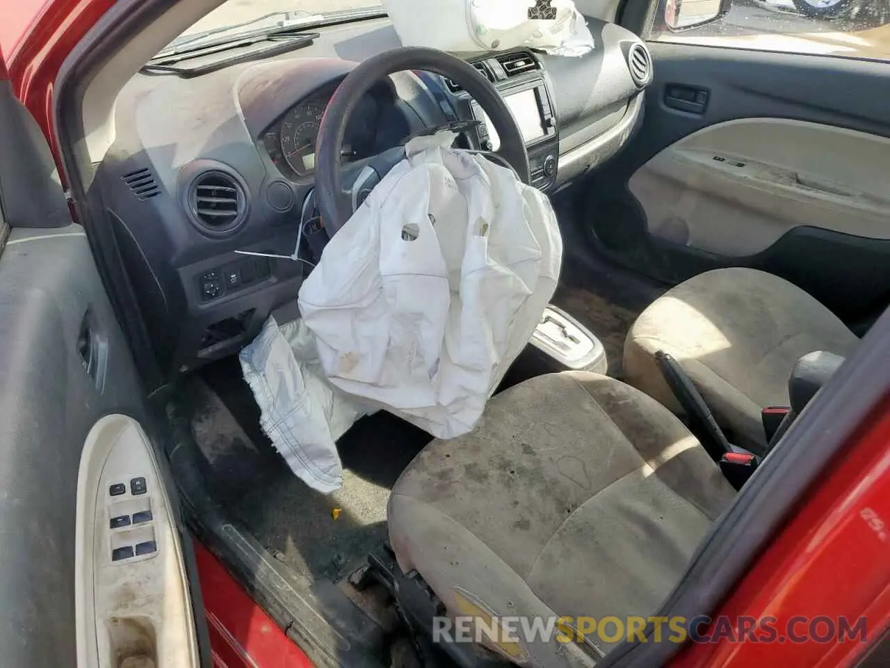 8 fotografías del automóvil dañado ML32F3FJ0LHF05752 MITSUBISHI MIRAGE 2020