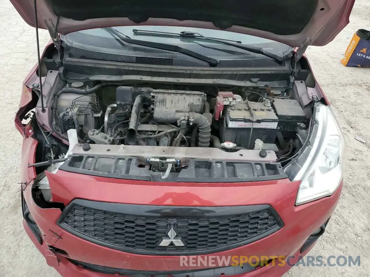 11 fotografías del automóvil dañado ML32F3FJ0LHF12409 MITSUBISHI MIRAGE 2020