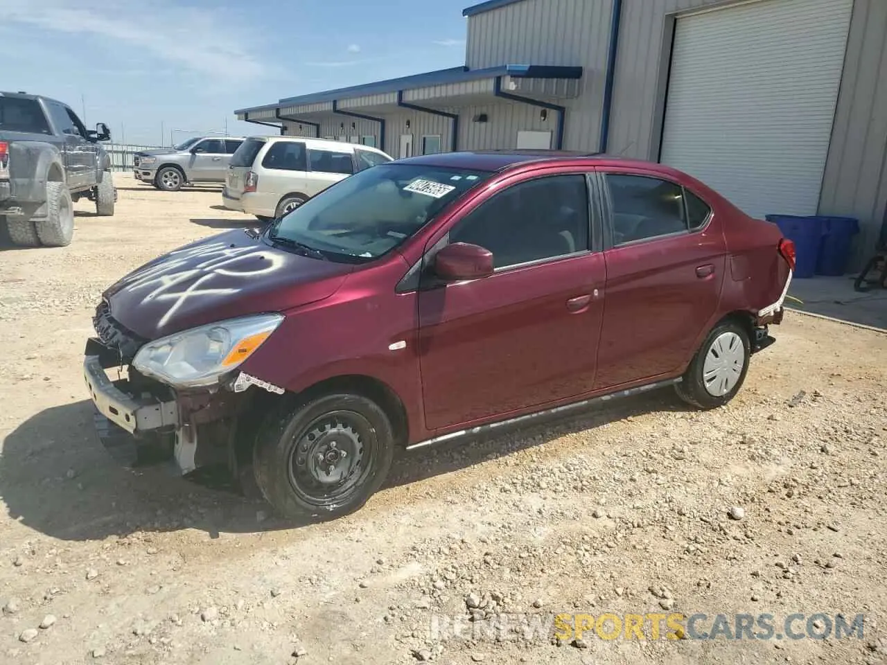 1 fotografías del automóvil dañado ML32F3FJ3LHF12310 MITSUBISHI MIRAGE 2020