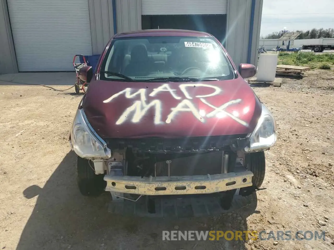 5 fotografías del automóvil dañado ML32F3FJ3LHF12310 MITSUBISHI MIRAGE 2020