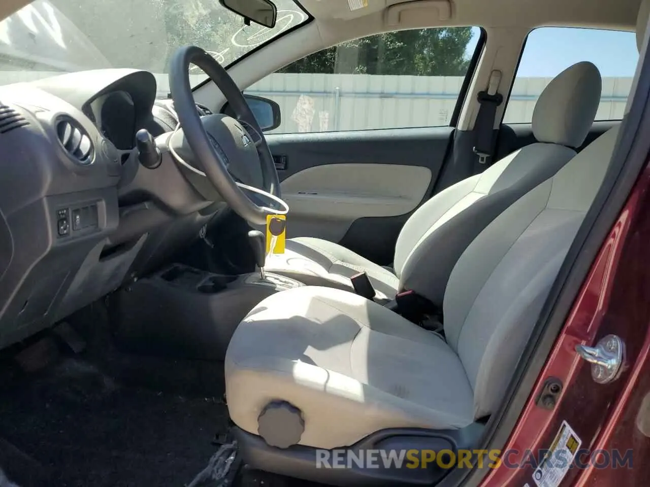 7 fotografías del automóvil dañado ML32F3FJ3LHF12310 MITSUBISHI MIRAGE 2020