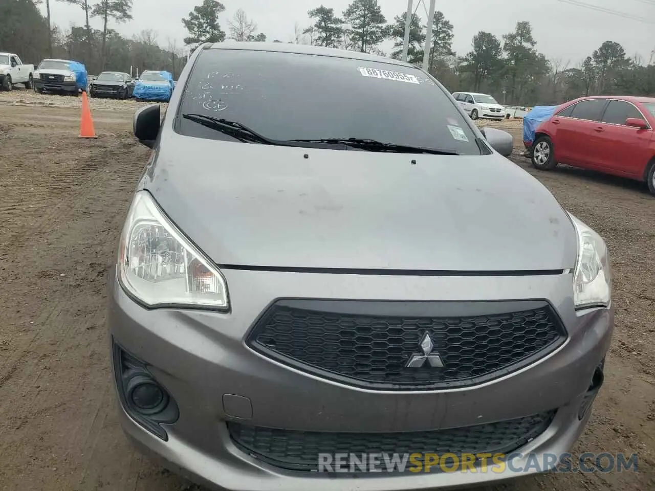 5 fotografías del automóvil dañado ML32F3FJ4LHF07794 MITSUBISHI MIRAGE 2020