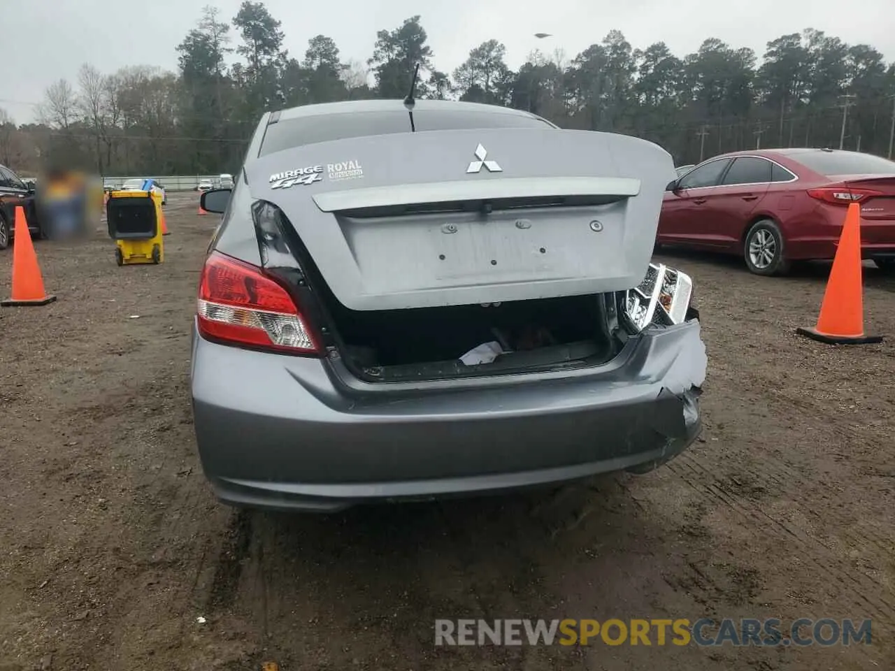 6 fotografías del automóvil dañado ML32F3FJ4LHF07794 MITSUBISHI MIRAGE 2020