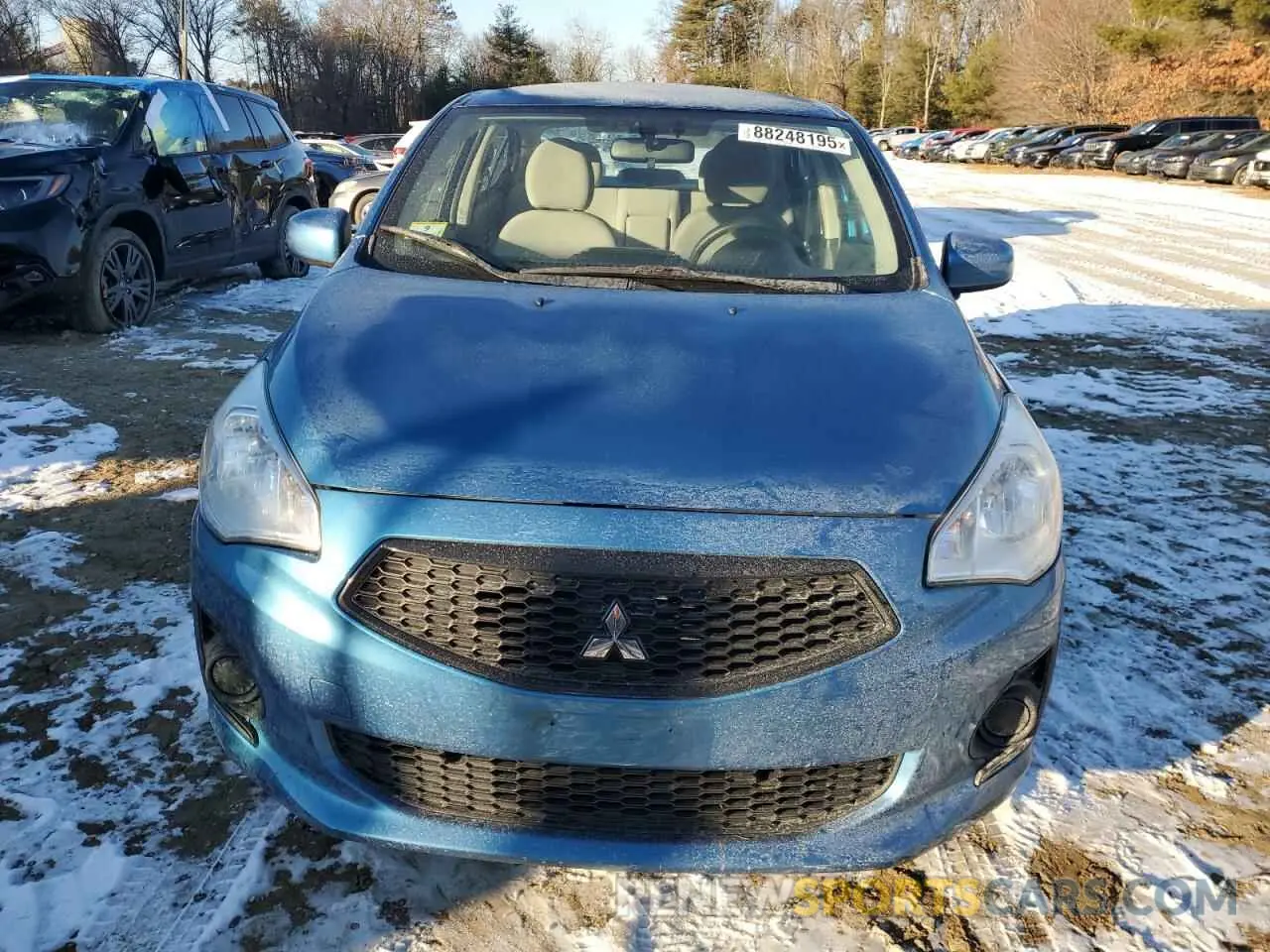 5 fotografías del automóvil dañado ML32F3FJ4LHF07889 MITSUBISHI MIRAGE 2020