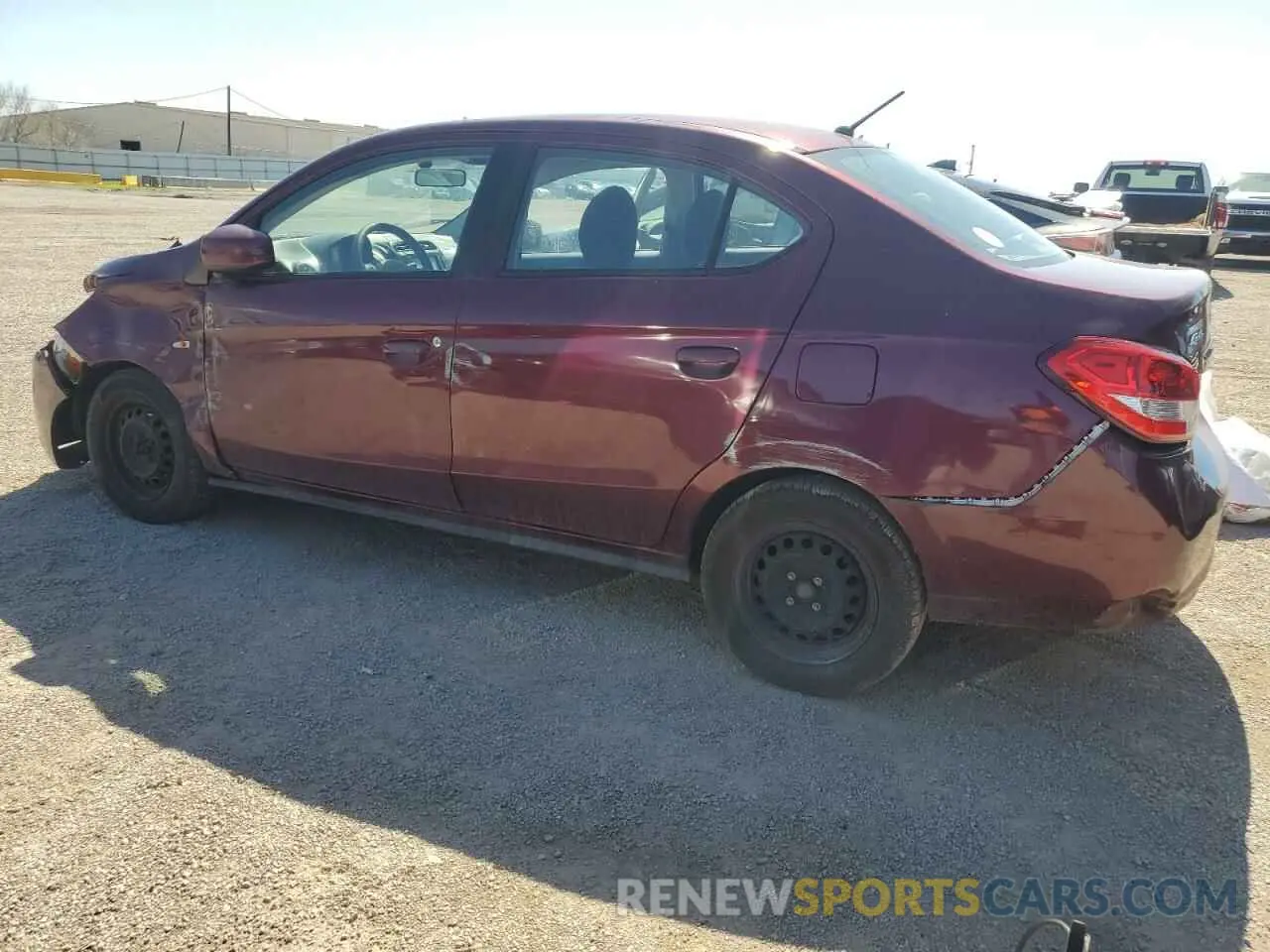 2 fotografías del automóvil dañado ML32F3FJ5LHF10509 MITSUBISHI MIRAGE 2020