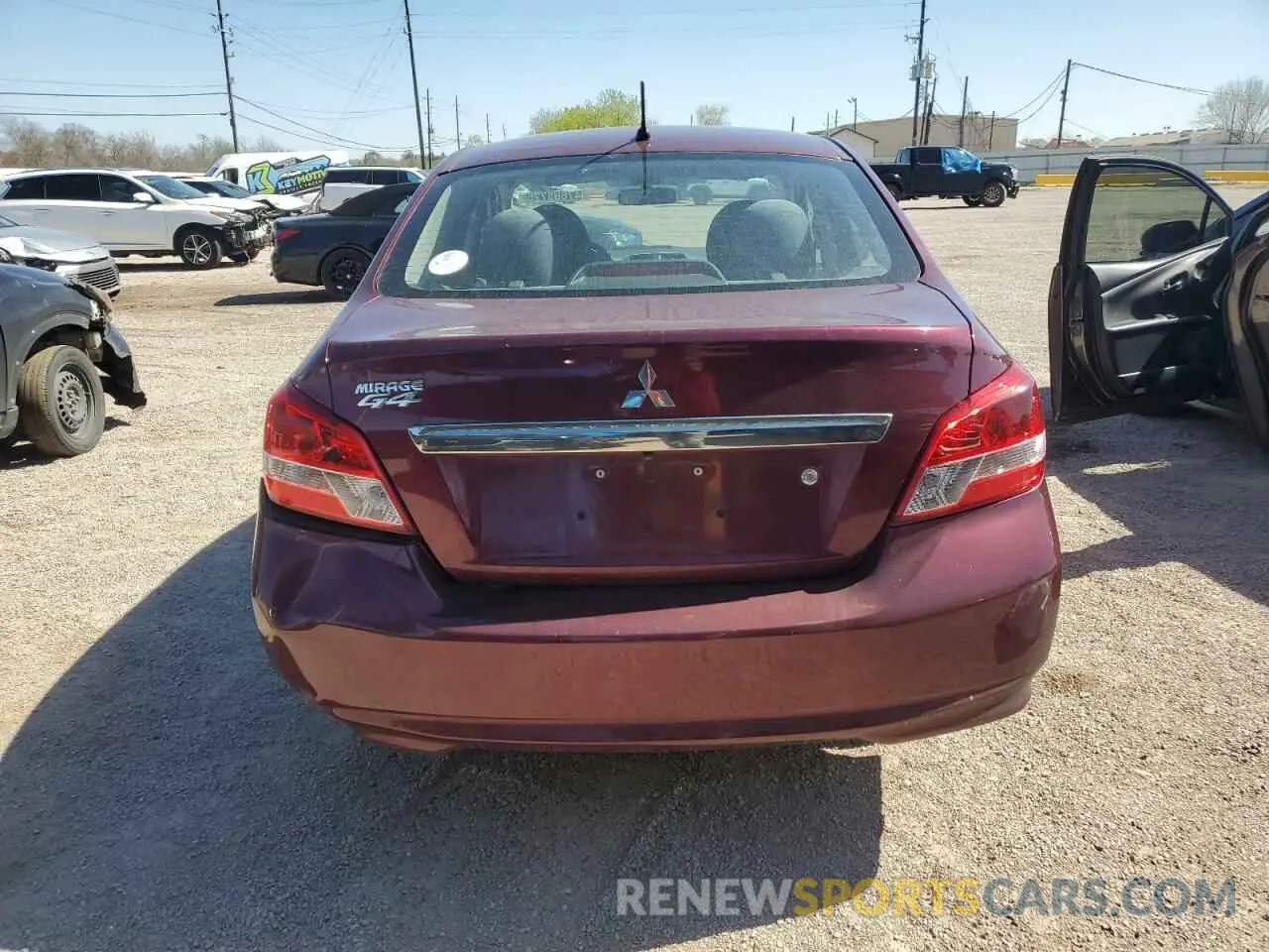 6 fotografías del automóvil dañado ML32F3FJ5LHF10509 MITSUBISHI MIRAGE 2020
