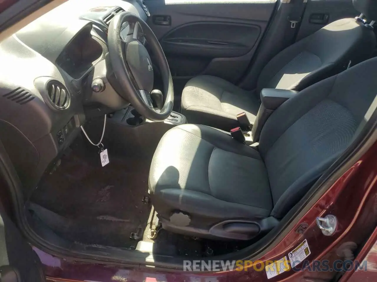 7 fotografías del automóvil dañado ML32F3FJ5LHF10509 MITSUBISHI MIRAGE 2020