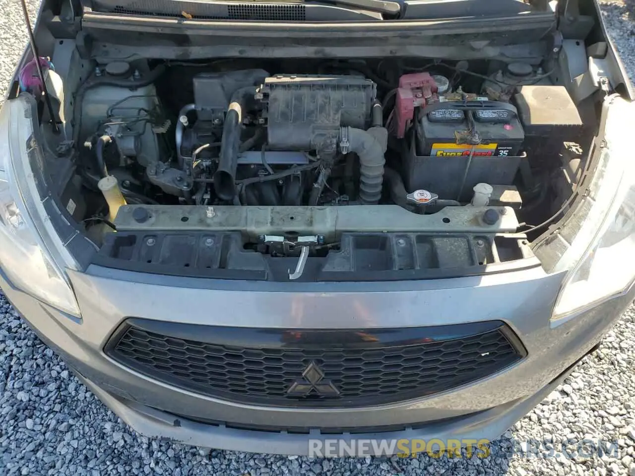11 fotografías del automóvil dañado ML32F3FJ7LHF10754 MITSUBISHI MIRAGE 2020