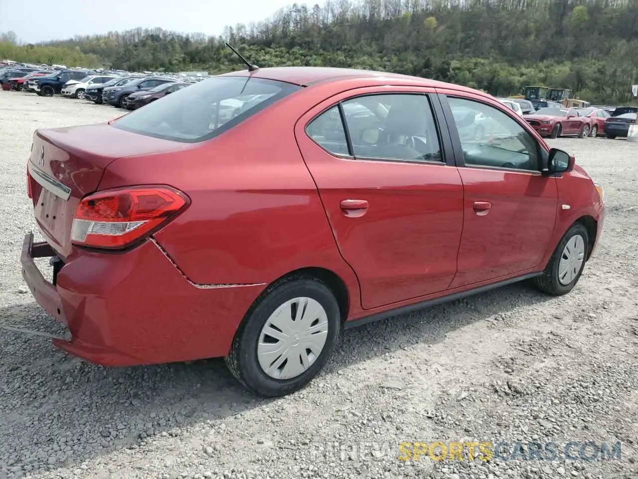 3 fotografías del automóvil dañado ML32F3FJXLHF09484 MITSUBISHI MIRAGE 2020
