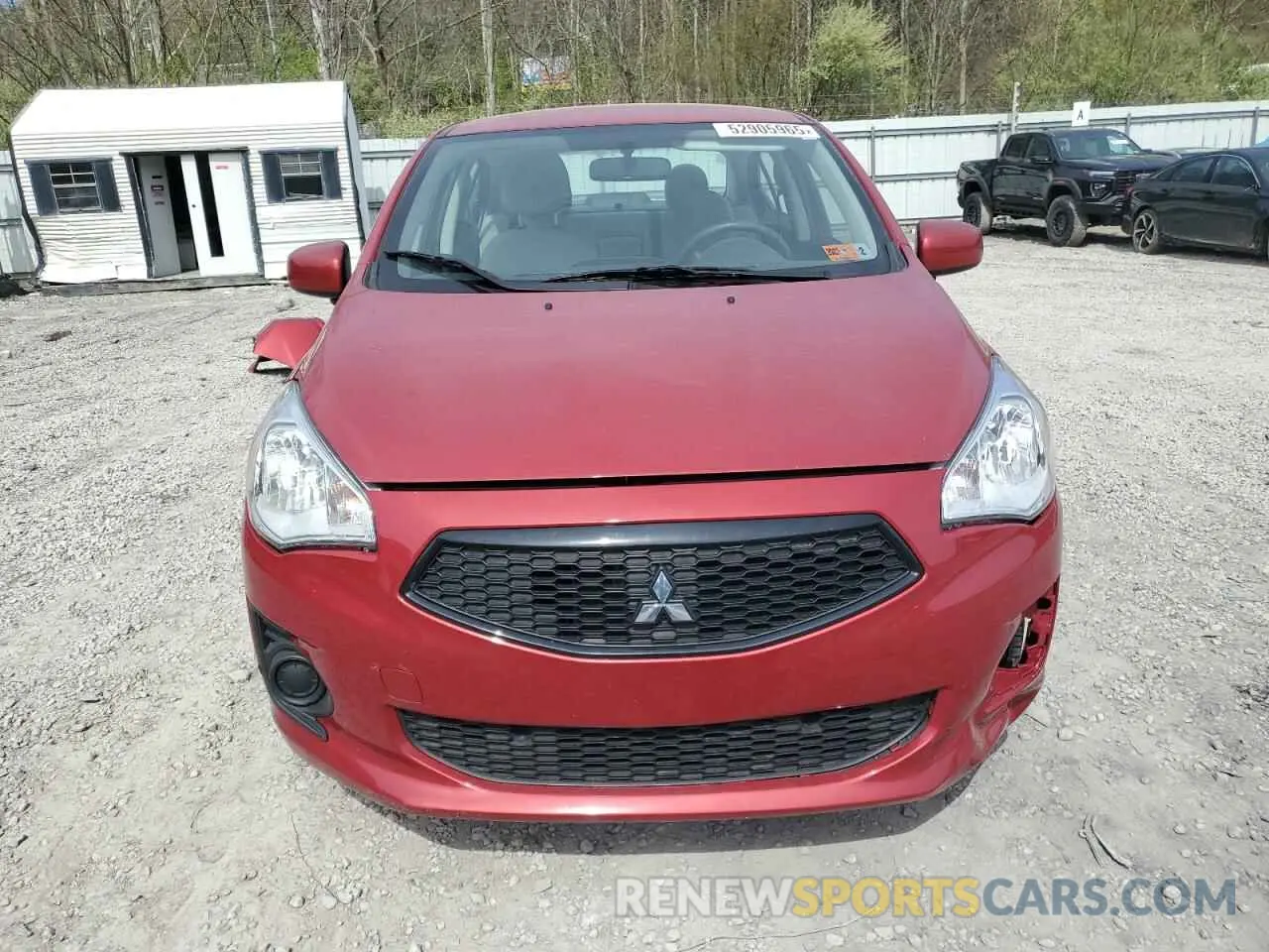 5 fotografías del automóvil dañado ML32F3FJXLHF09484 MITSUBISHI MIRAGE 2020