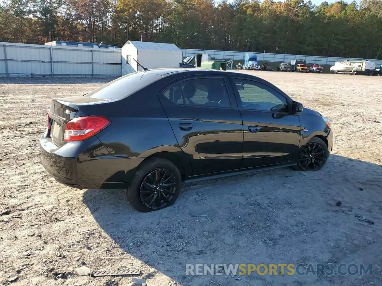 3 fotografías del automóvil dañado ML32F4FJ2LHF00381 MITSUBISHI MIRAGE 2020
