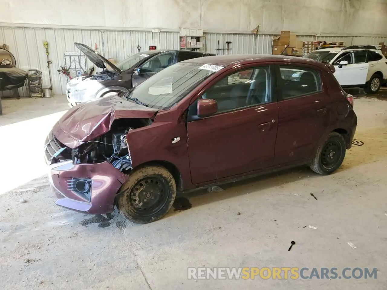 1 fotografías del automóvil dañado ML32AUHJ0MH001265 MITSUBISHI MIRAGE 2021