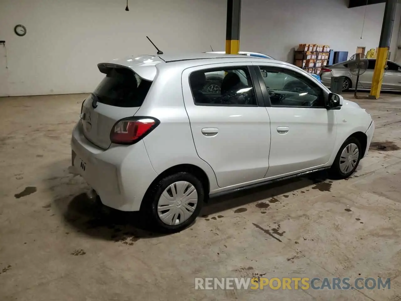 3 fotografías del automóvil dañado ML32AUHJ0MH009088 MITSUBISHI MIRAGE 2021
