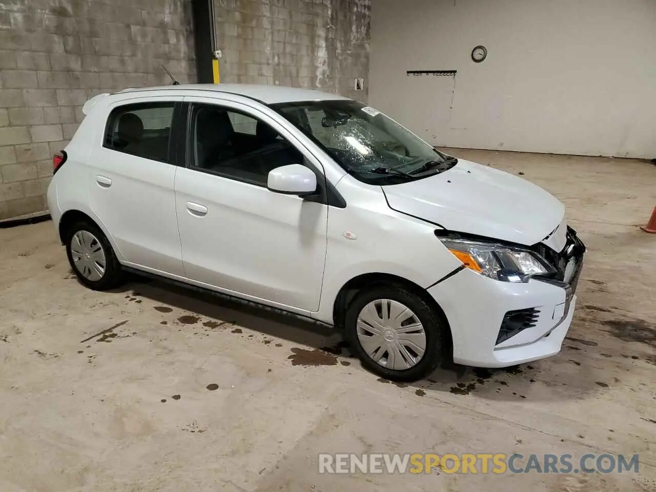 4 fotografías del automóvil dañado ML32AUHJ0MH009088 MITSUBISHI MIRAGE 2021