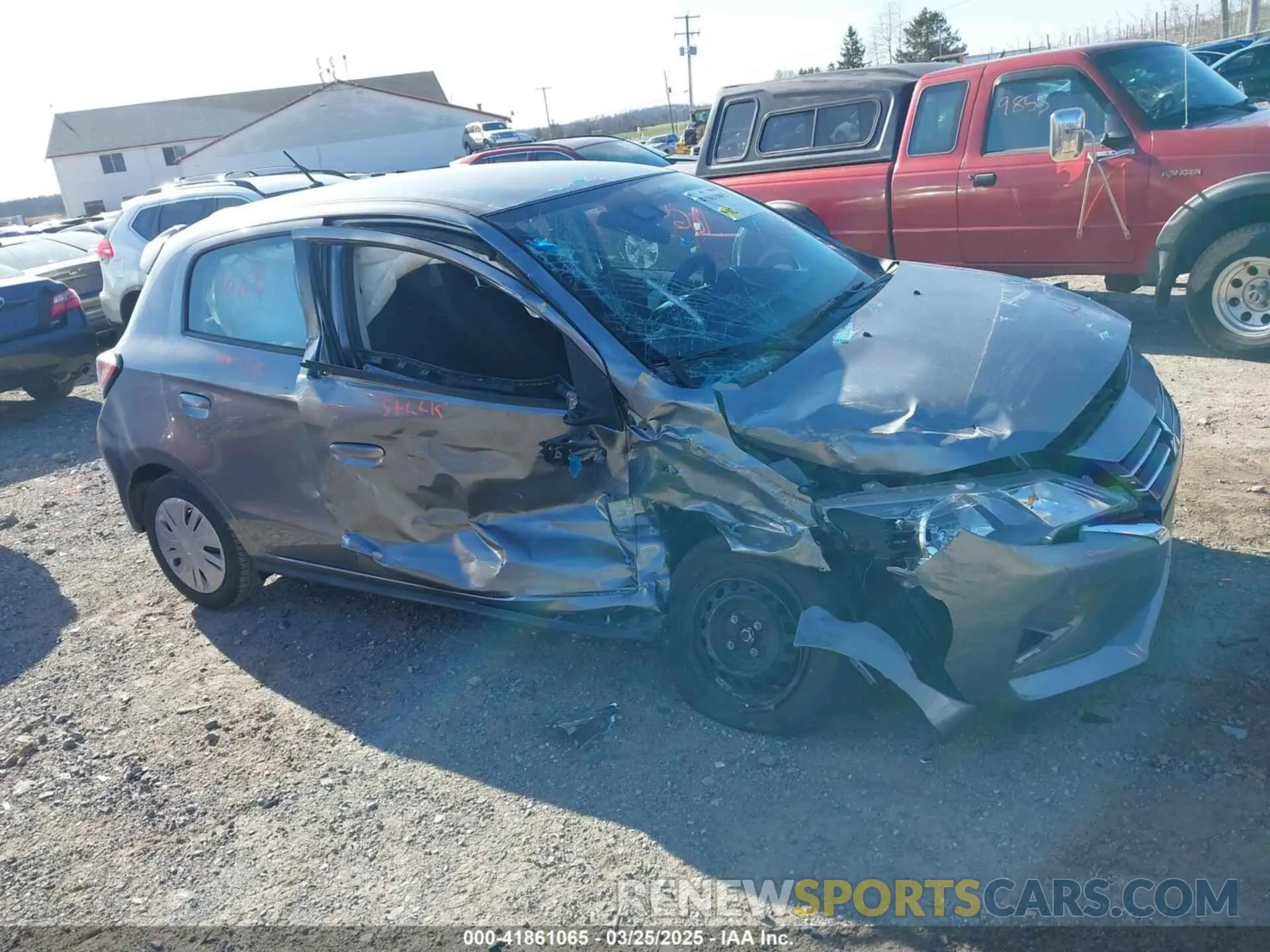1 fotografías del automóvil dañado ML32AUHJ0MH011603 MITSUBISHI MIRAGE 2021