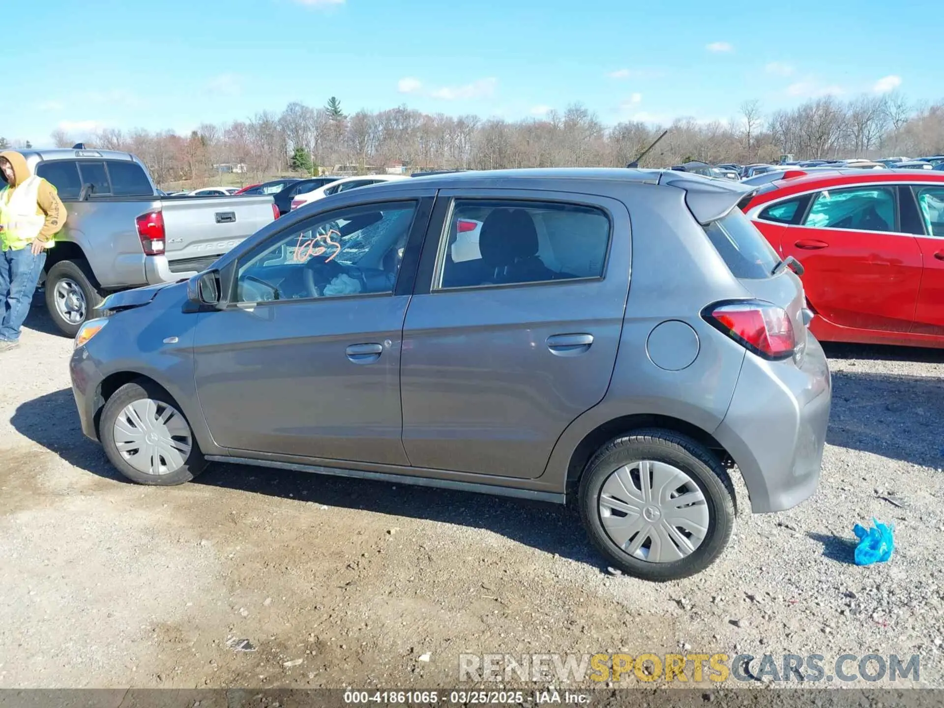 14 fotografías del automóvil dañado ML32AUHJ0MH011603 MITSUBISHI MIRAGE 2021
