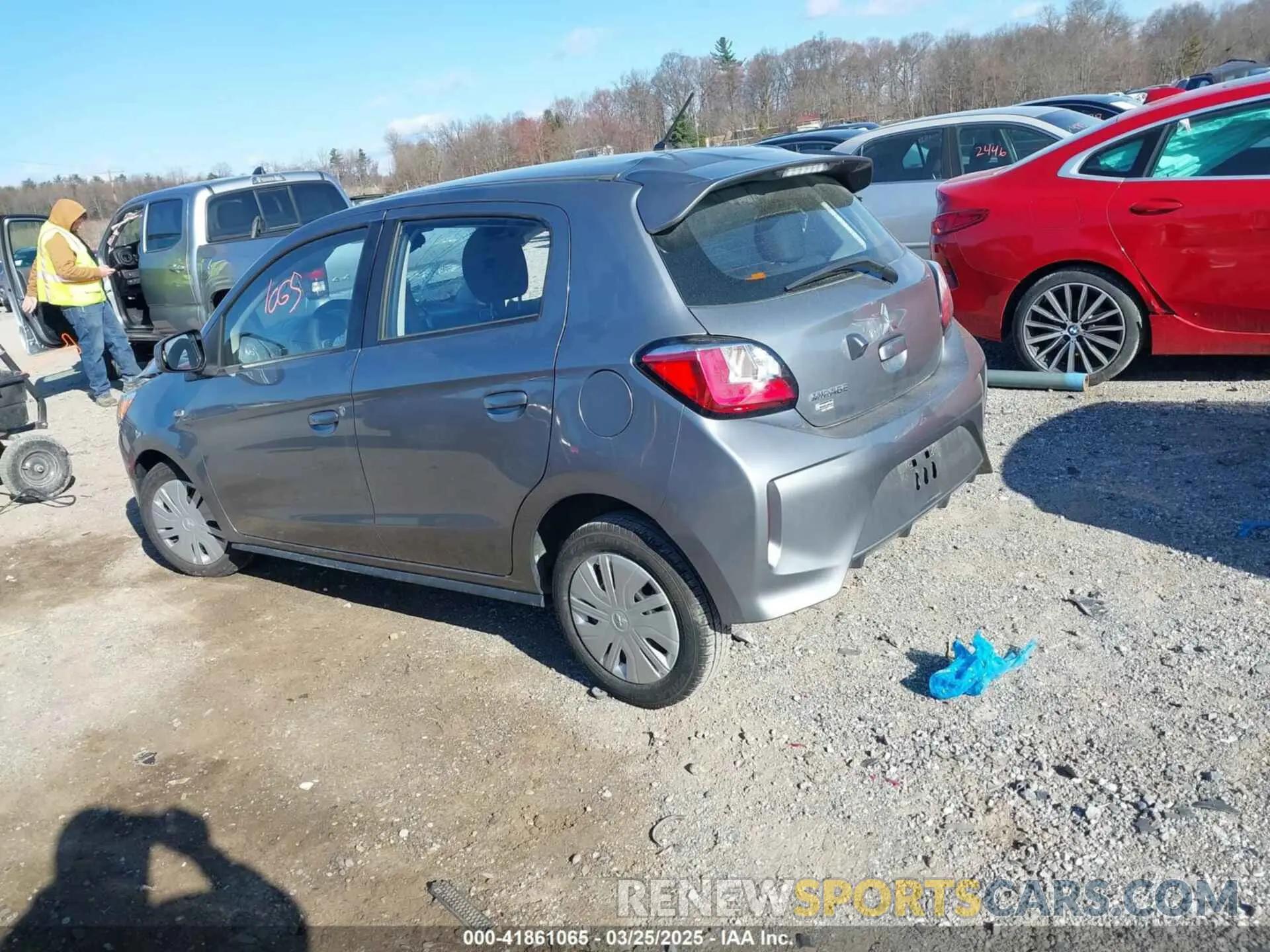 3 fotografías del automóvil dañado ML32AUHJ0MH011603 MITSUBISHI MIRAGE 2021