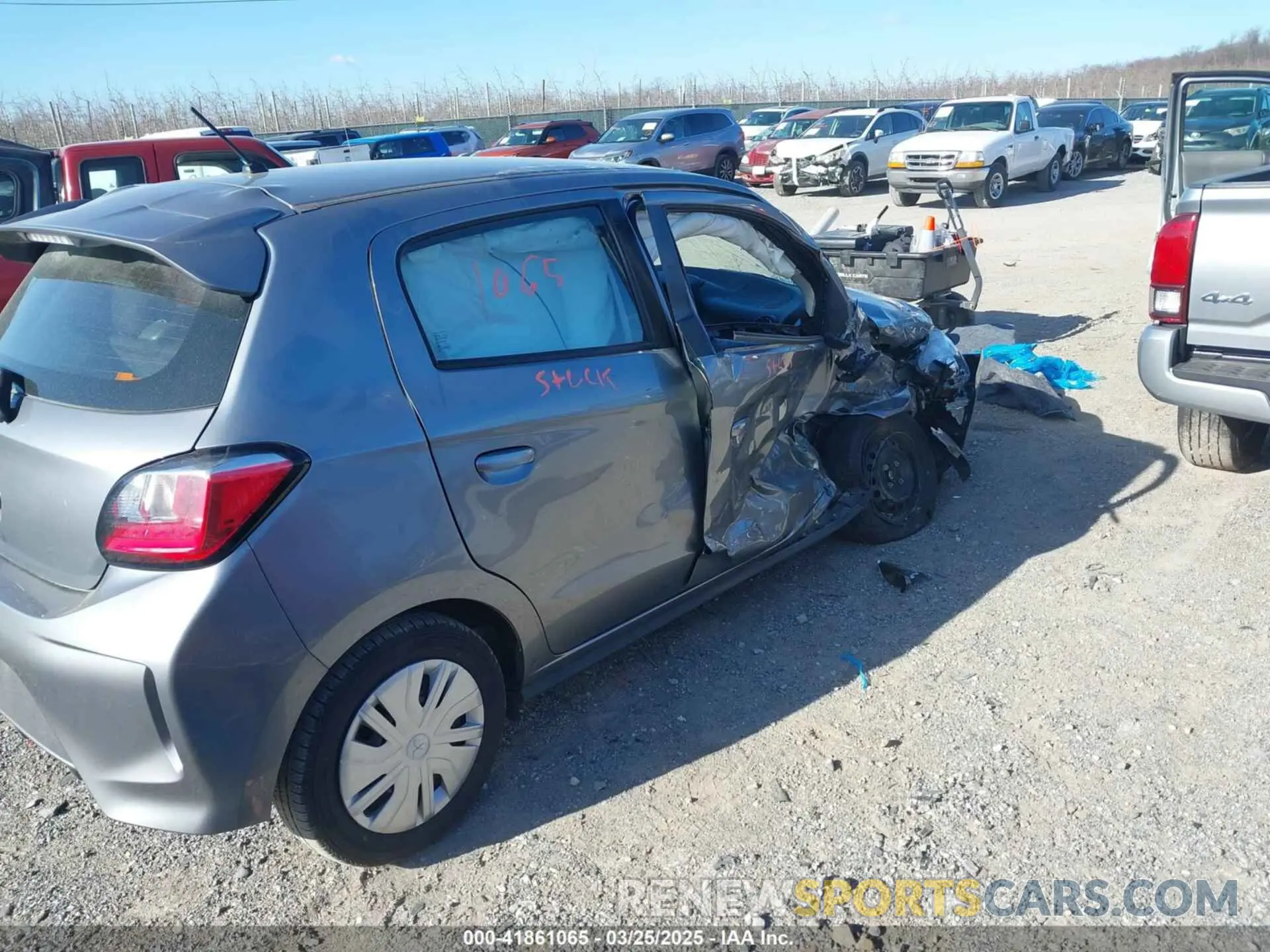 6 fotografías del automóvil dañado ML32AUHJ0MH011603 MITSUBISHI MIRAGE 2021