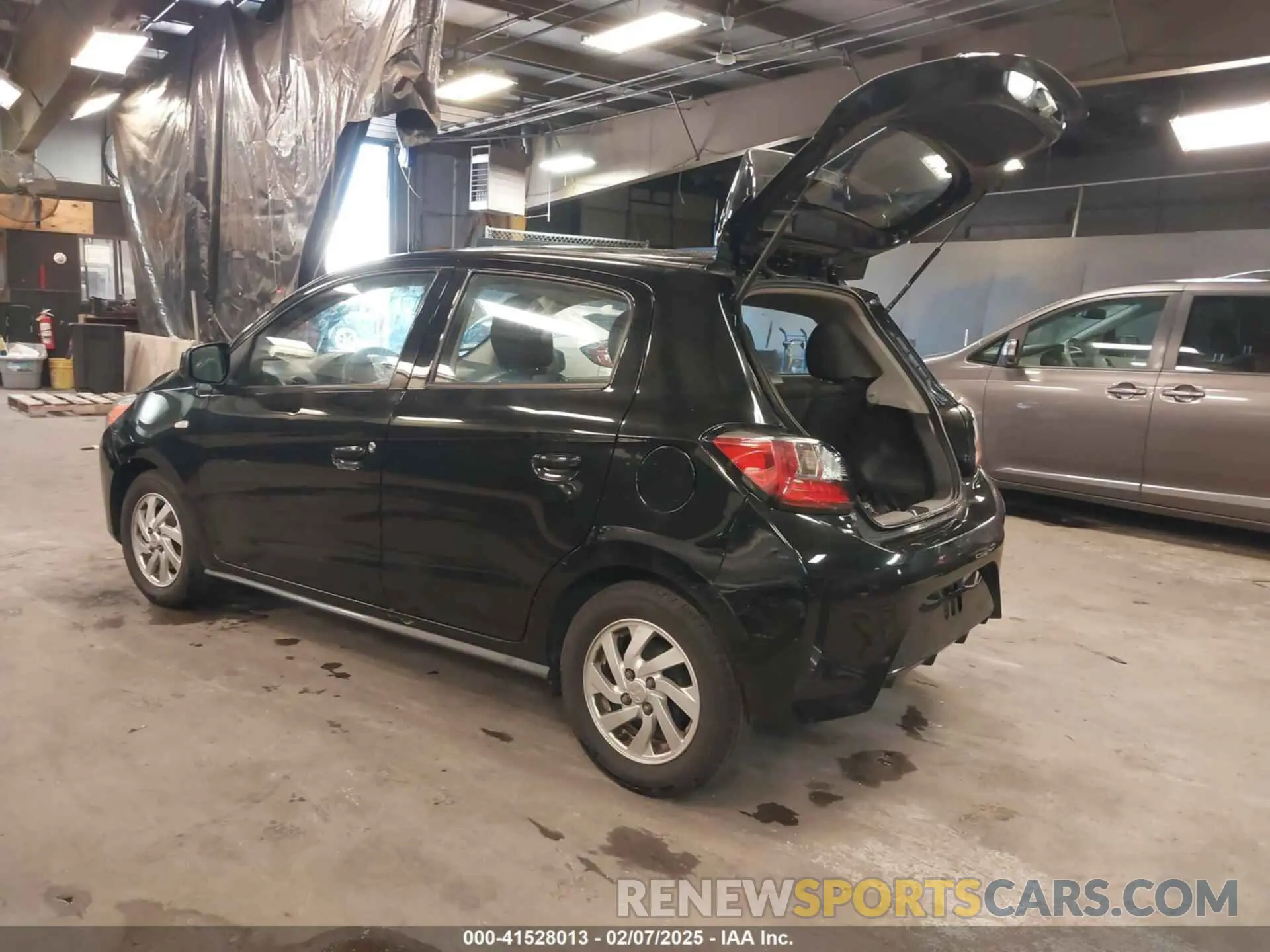 3 fotografías del automóvil dañado ML32AUHJ1MH002134 MITSUBISHI MIRAGE 2021