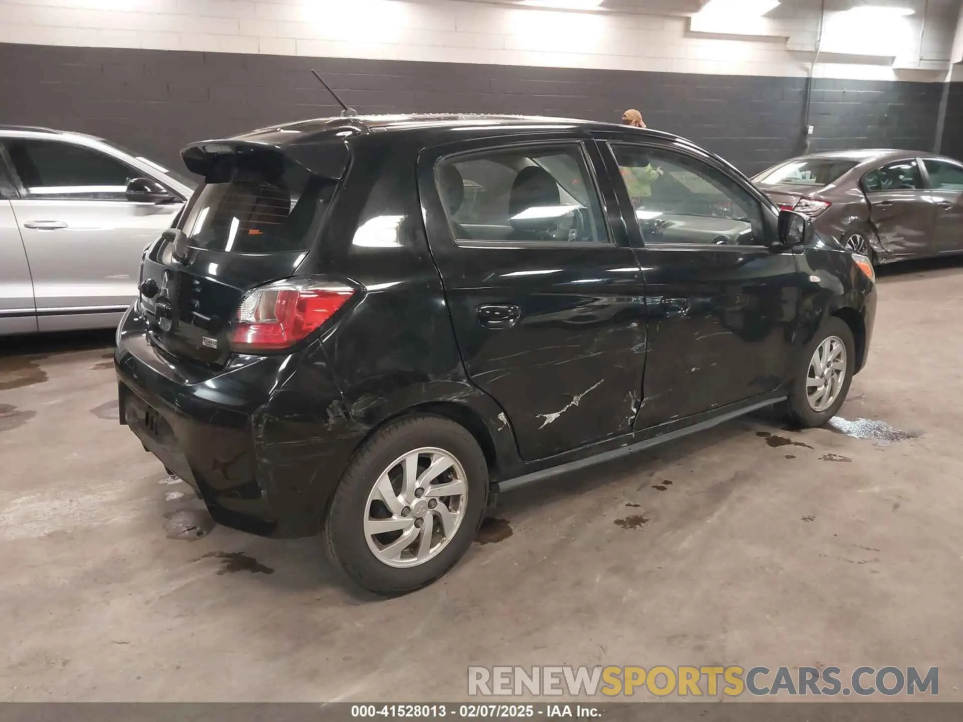 4 fotografías del automóvil dañado ML32AUHJ1MH002134 MITSUBISHI MIRAGE 2021