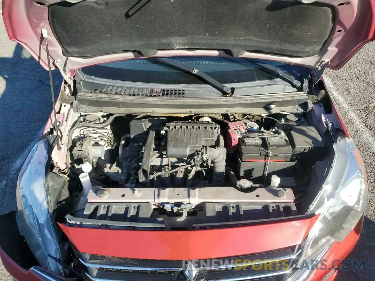 11 fotografías del automóvil dañado ML32AUHJ1MH003106 MITSUBISHI MIRAGE 2021